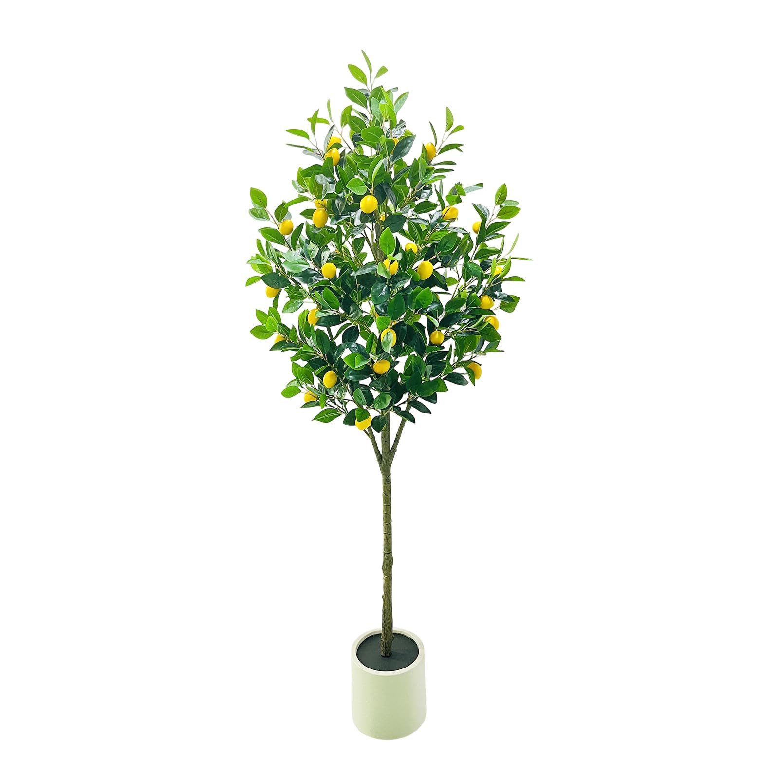 Kunstbaum Künstliche Zitronenbäume Große Künstliche Pflanzen Für Drinnen, GarveeMore, Höhe 150 cm