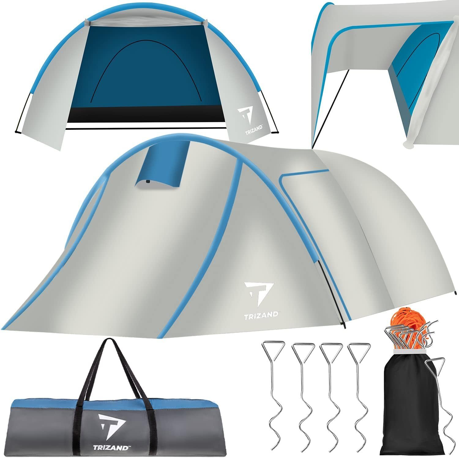 ISO TRADE Gruppenzelt Camping Familienzelt 3xPersonen, wasserdicht Personen: mm Zelt für 6000 3