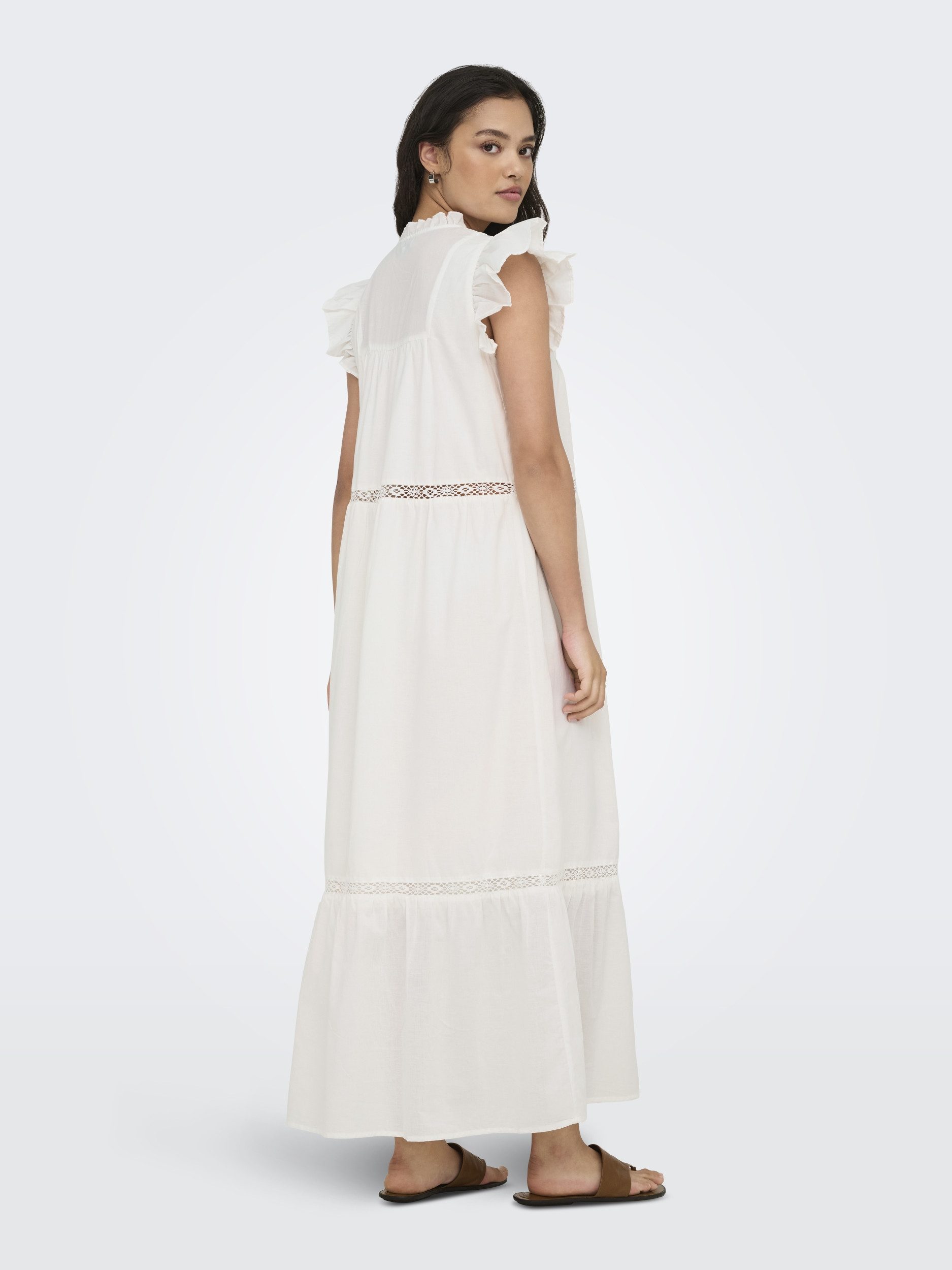 ONLY Maxikleid ONLSUNNY CAPSL FRILL DRESS WVN NOOS