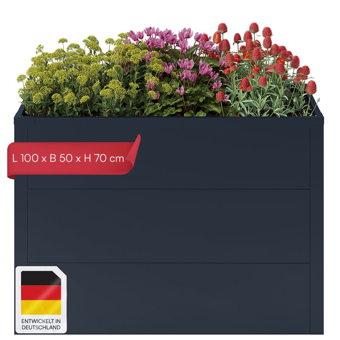 STEELSØN Hochbeet Icarus aus verzinktem Stahl (Anthrazit, 1 St., 100 cm bre günstig online kaufen