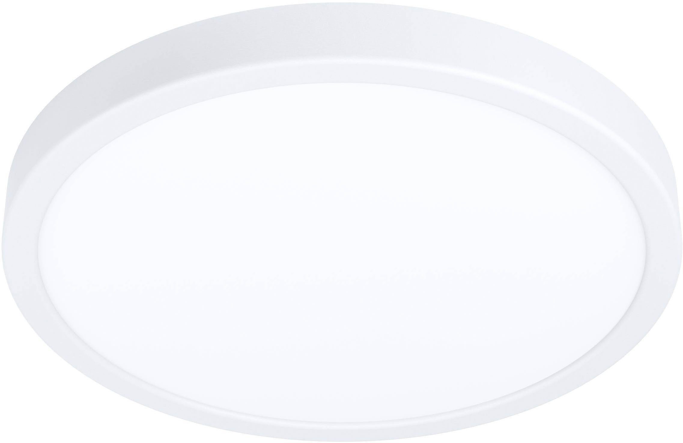EGLO Aufbauleuchte Fueva 5 Deckenlampe, Wohnzimmerlampe, Stahl und Kunststoff, Lampe, LED fest integriert, Neutralweiß, Ø 28,5 cm, Aufbauleuchte, Deckenlampe in Weiß, LED Aufbaulampe