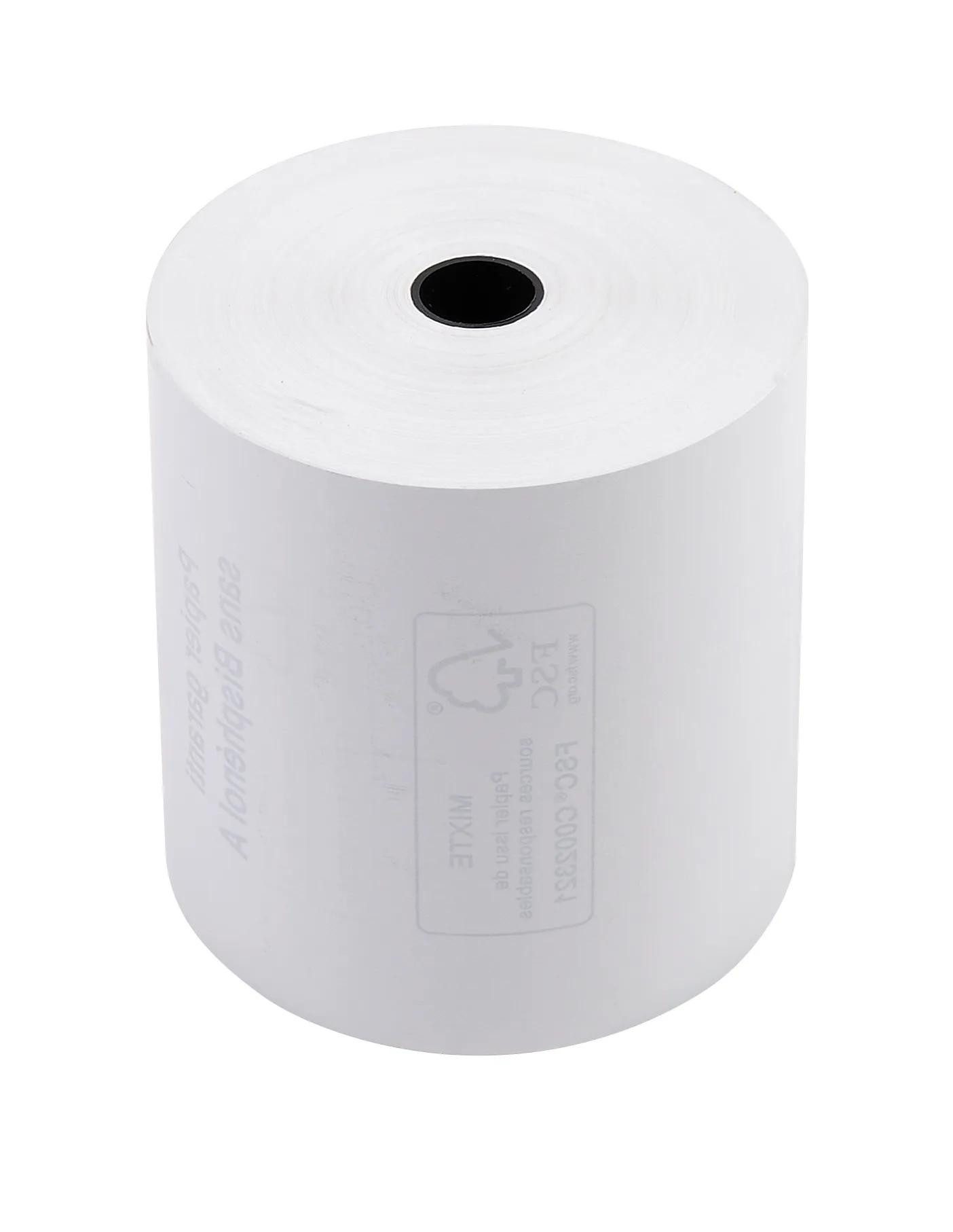 EXACOMPTA Endlospapier 30x 1-lagige thermische Kassenrolle 48g 80x72mm 76m Weiß 43817E, Rollen Thermisches Papier