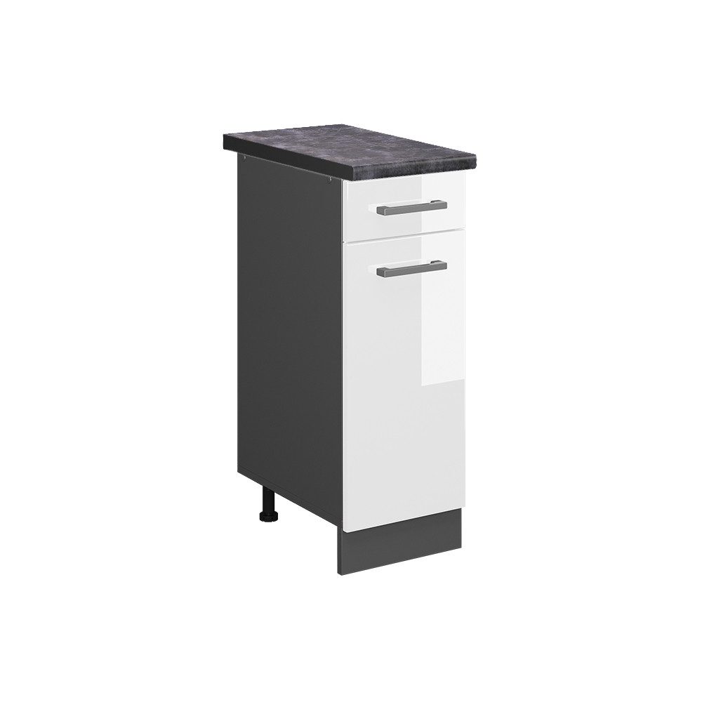 Vicco Unterschrank R-Line, Weiß Hochglanz/Anthrazit, 30 günstig online kaufen