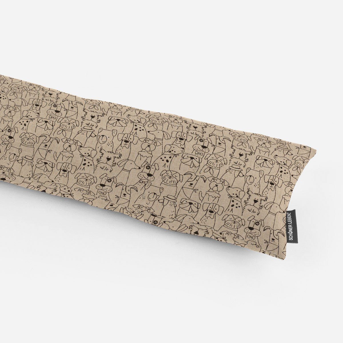 SCHÖNER LEBEN. Zugluftstopper Zugluftstopper Dog Cartoon Line Hunde div. Größen von SCHÖNER LEBEN., allergikergeeignet