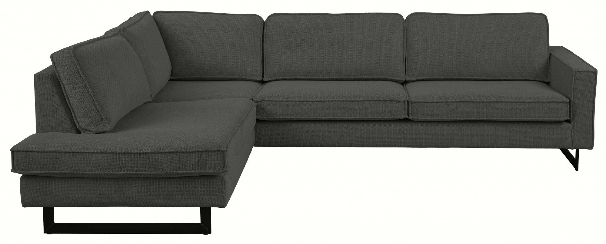 Home affaire Ecksofa "Pinto, 290 cm, Cord, Chenille, Lederoptik, Ottomane l günstig online kaufen