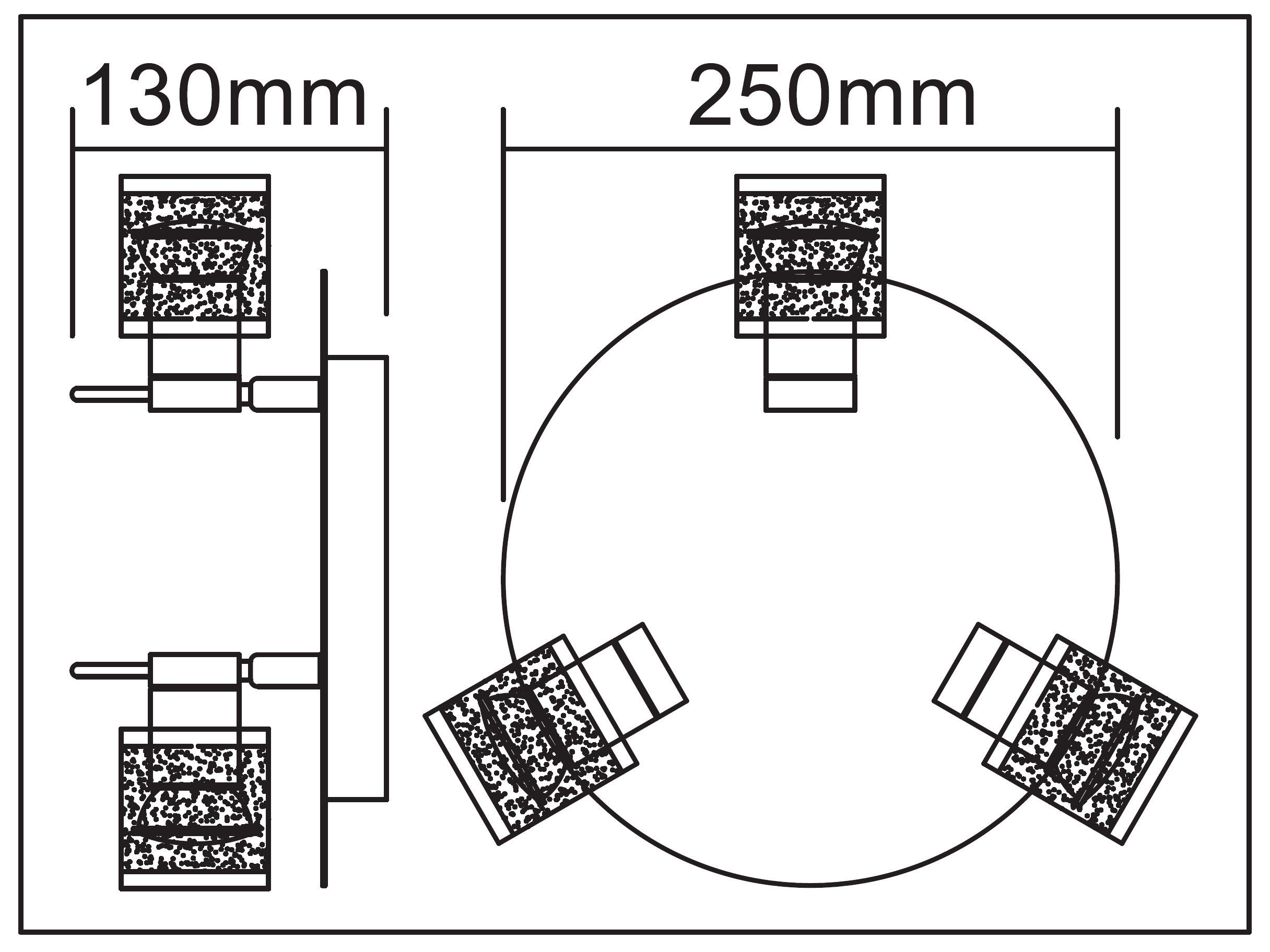 TRANGO LED Deckenstrahler, 3-flammig 1006-38R IP44 LED Badleuchte inkl. 3x 3 Watt GU10 LED Leuchtmittel *RONNY* Bad Deckenleuchte mit Glaslampenschirm in Chrom-Optik Rondell, Spots schwenkbar & drehbar