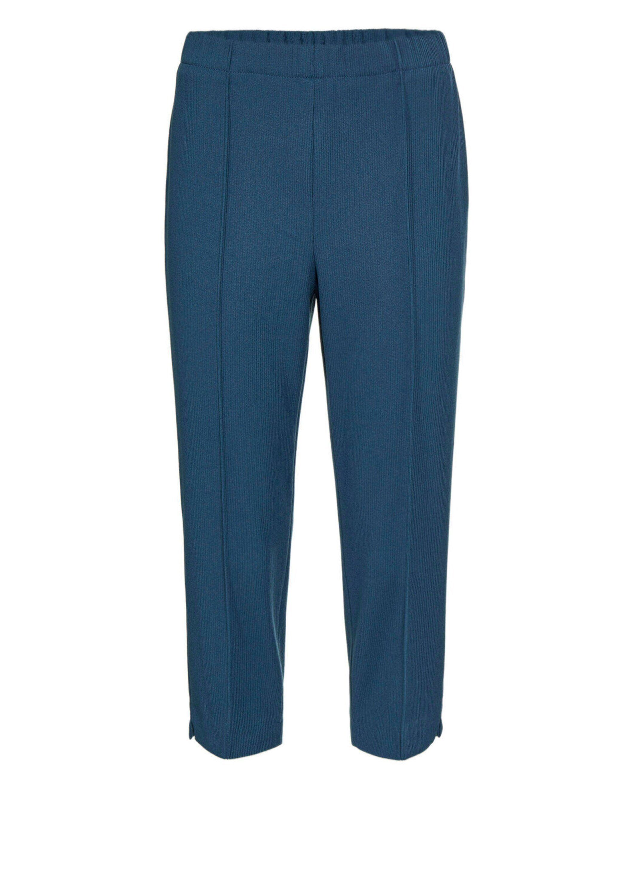 GOLDNER Caprihose Kurzgröße: Sportive 7/8-Hose mit Biesen Stoffhose mit Schlupfbund, Biesen und Wadenlang