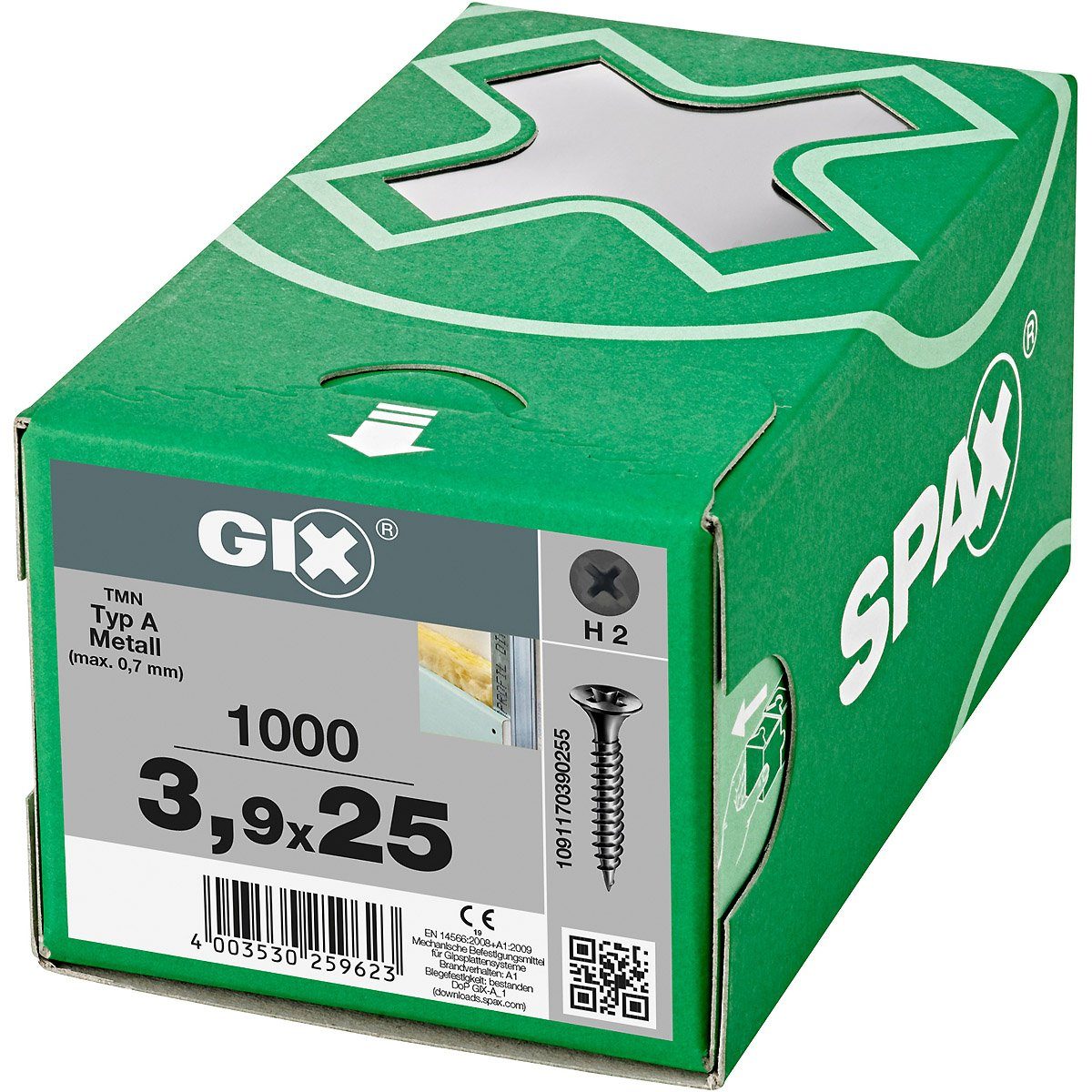 SPAX Schnellbauschraube GIX-B Packung, (1000 St)