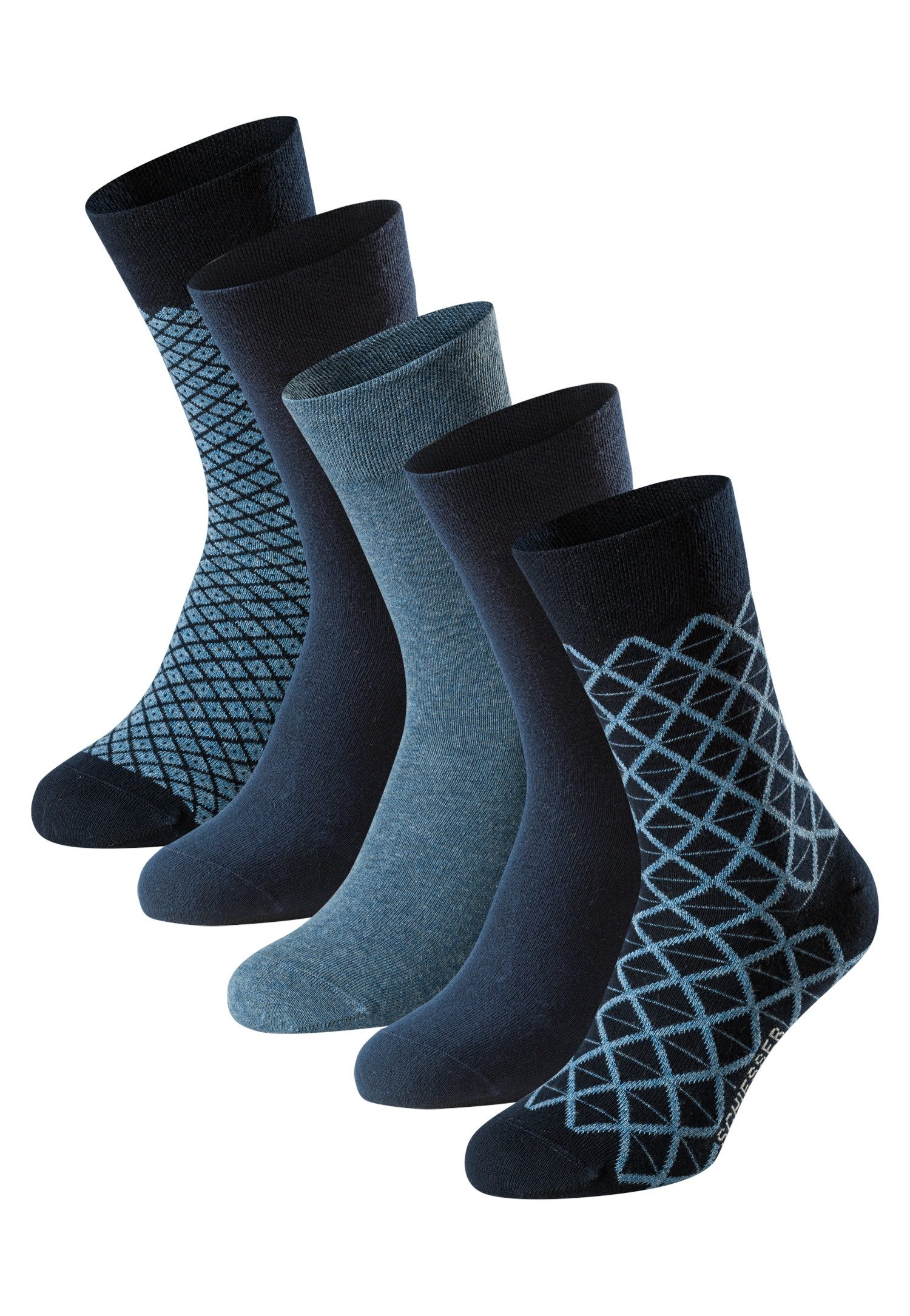Schiesser Socken Bluebird (5-Paar) druckfreier Bund, günstig online kaufen