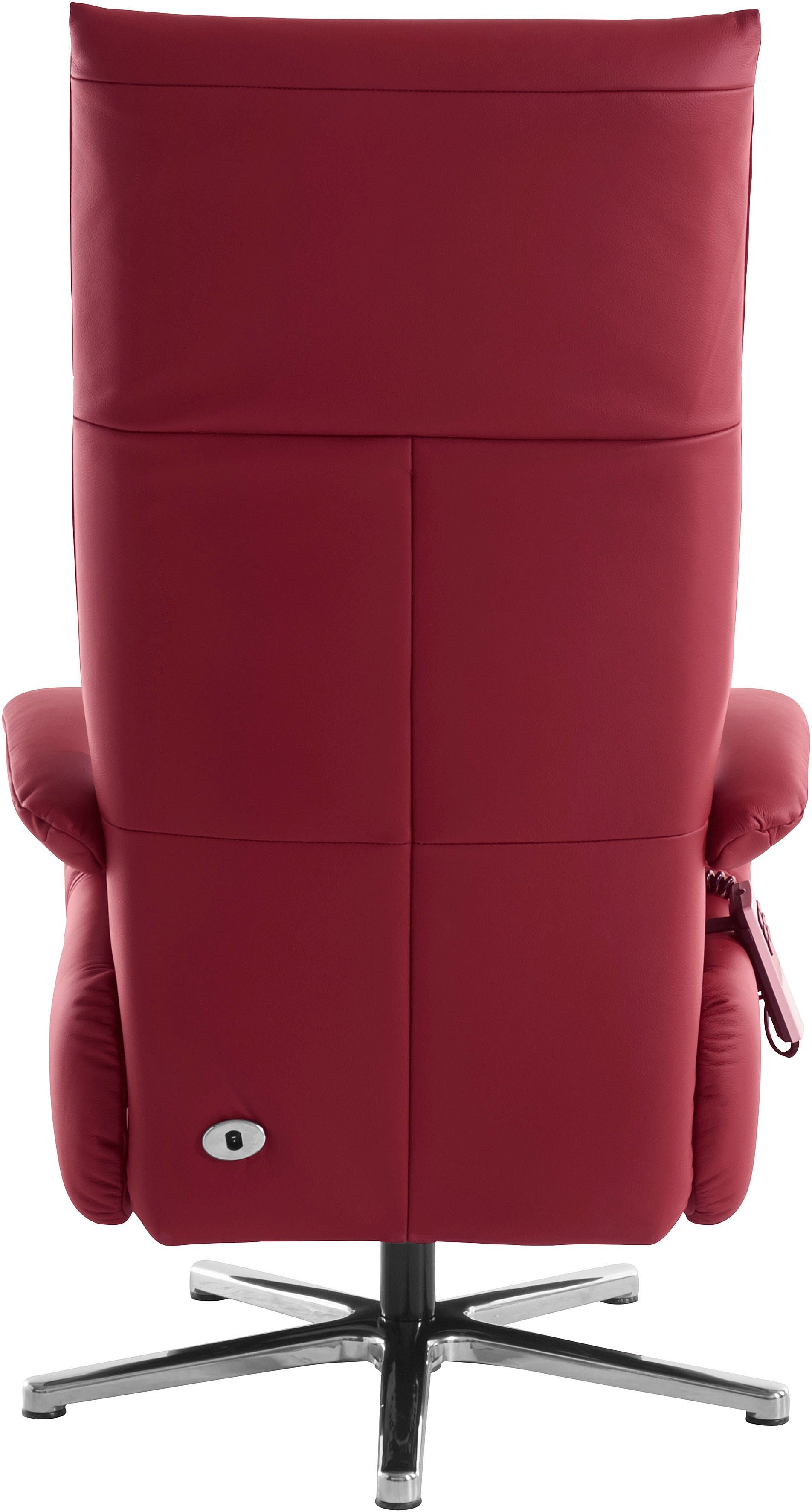 sit&more TV-Sessel Tycoon mit Kopfteilverstellung und 360° Drehfunktion, wahlweise manuell oder elektrischer Funktion, auch mit Akku (kabellos)