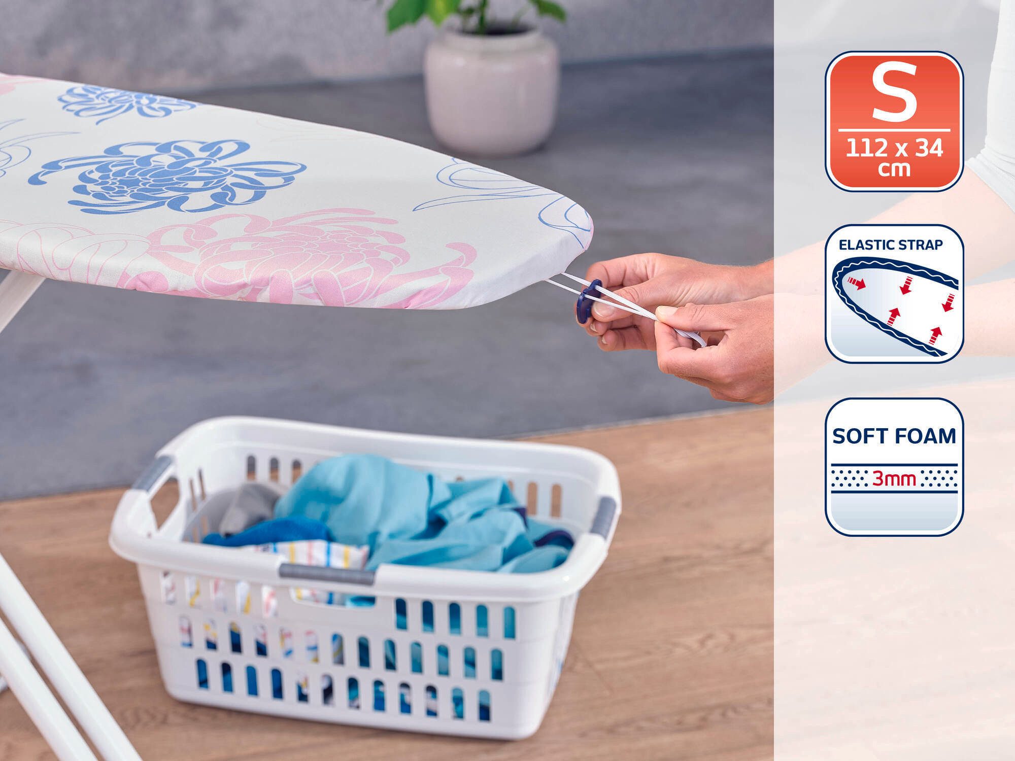 Leifheit Ersatz-Bügelbrettbezug Bügeltischbezug Cotton Classic S, günstig online kaufen