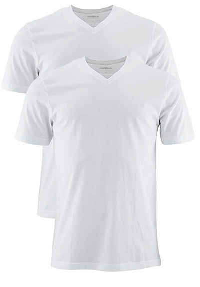 MARVELIS V-Shirt »T-Shirt - Doppelpack - V-Ausschnitt« (2-tlg)
