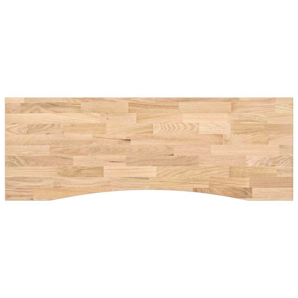 vidaXL Tischplatte Schreibtischplatte Unbehandelt 140x60x2,5 cm Massivholz Eiche (1 St)