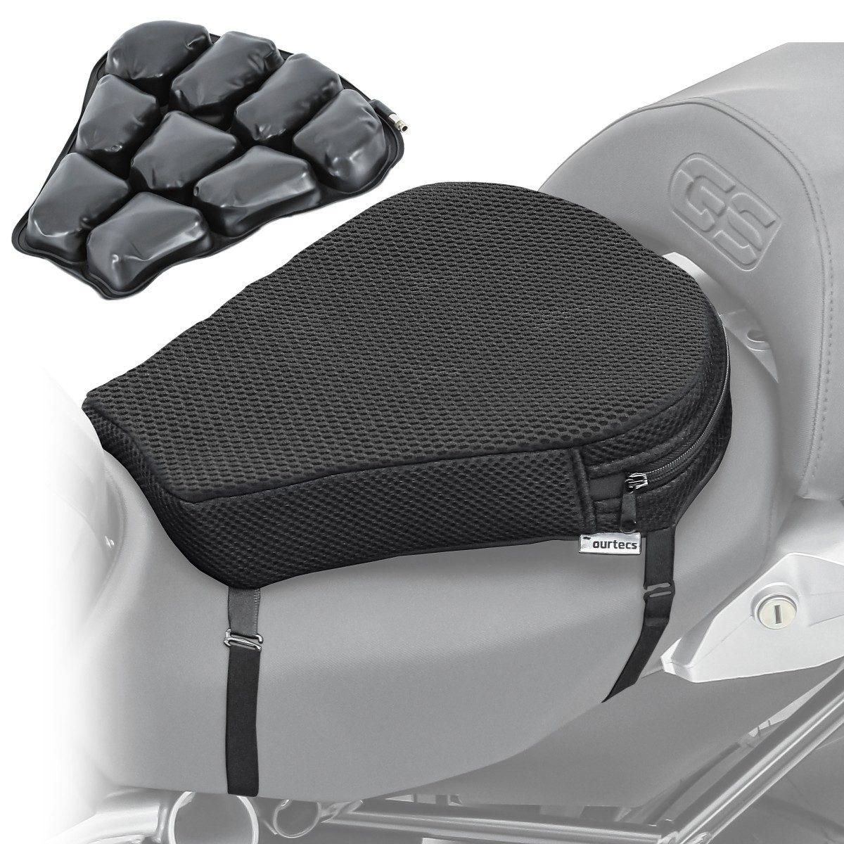 Tourtecs Sitzbank Motorrad Mesh Komfort Sitzbank Kissen # Air M LA1