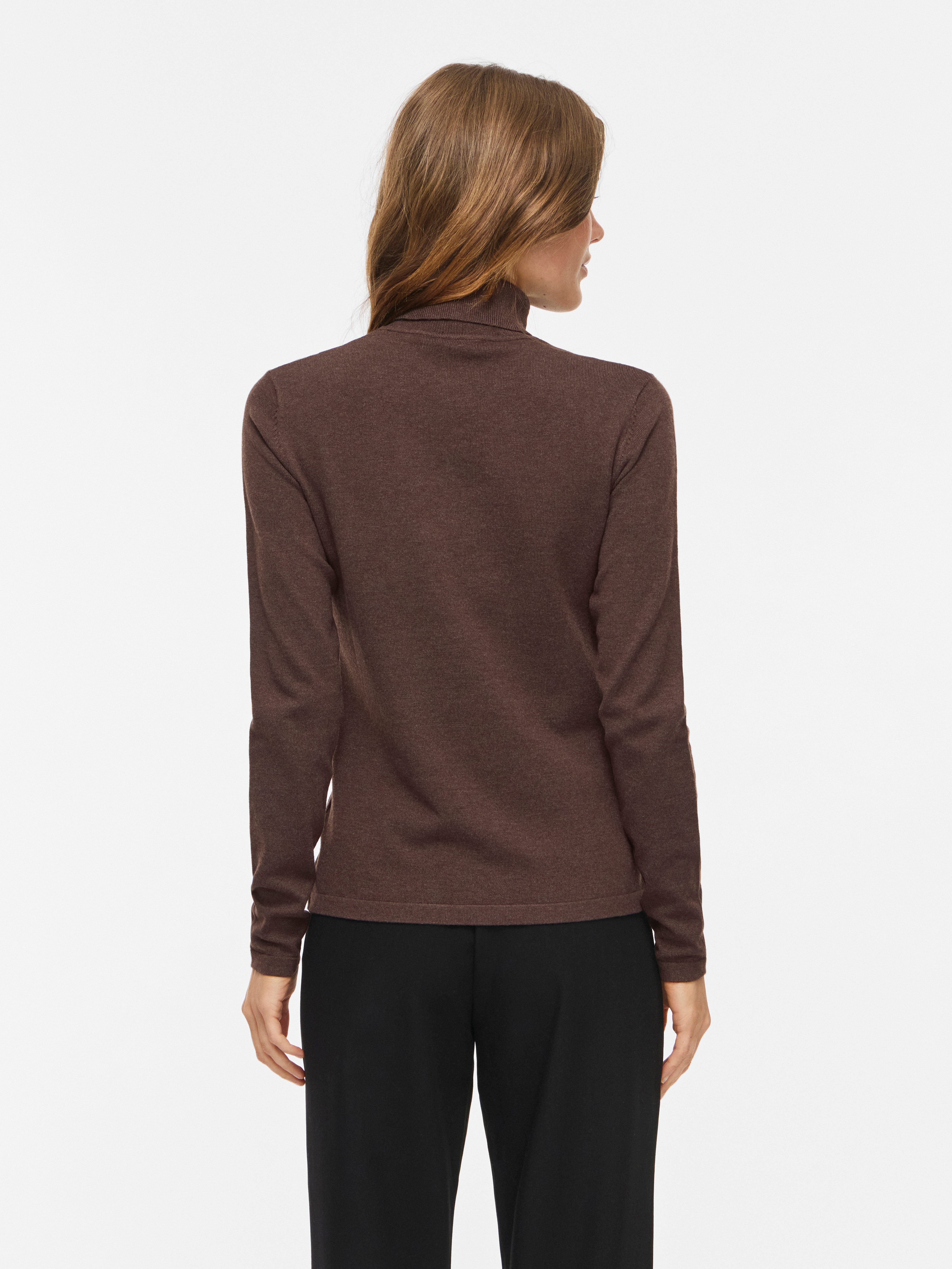 Vila Rollkragenpullover VIMALU ROLLNECK L/S KNIT TOP NOOS Materialmix