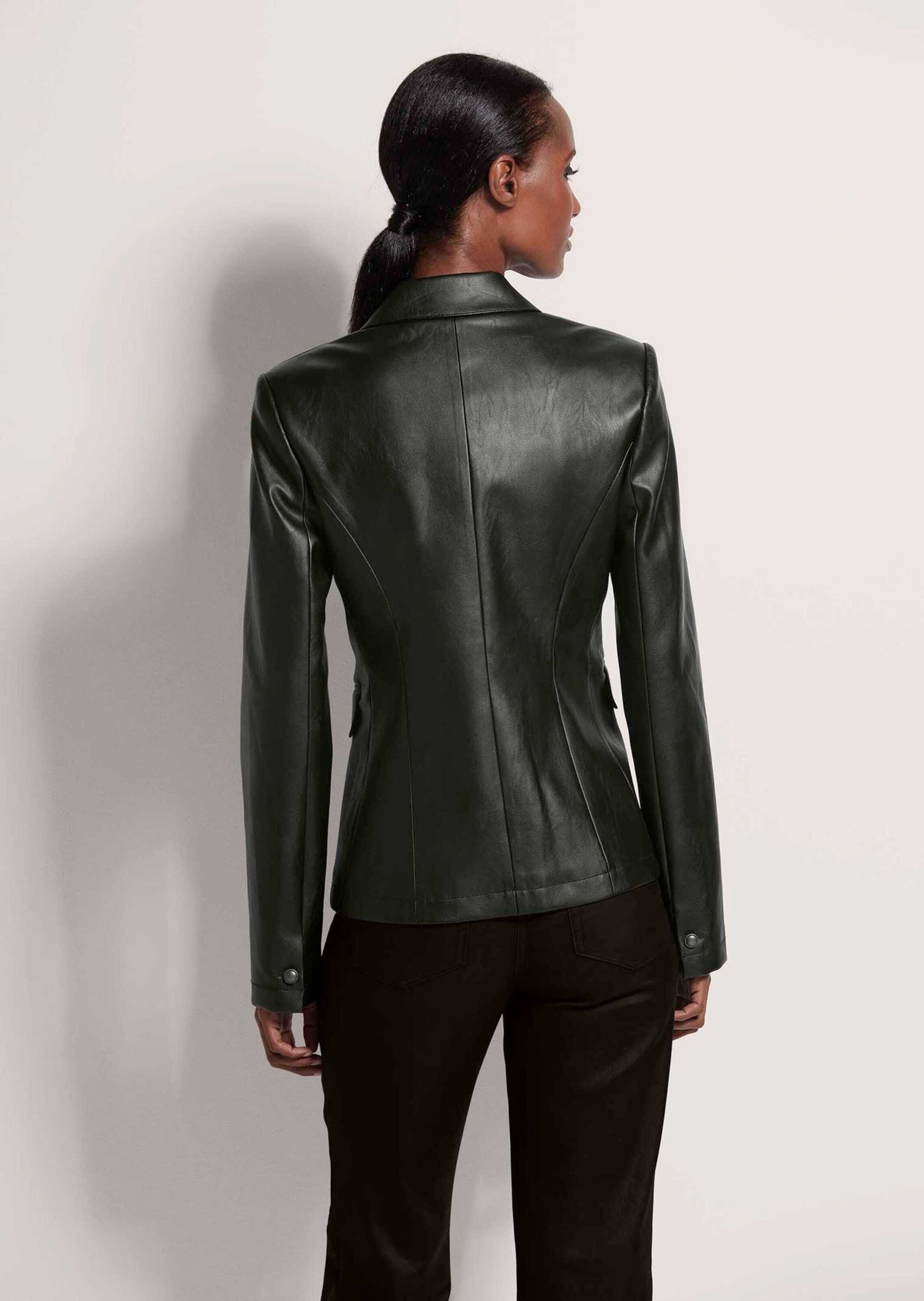 MADELEINE Kurzblazer Blazer aus Leder-Imitat – Bild 2 von 5