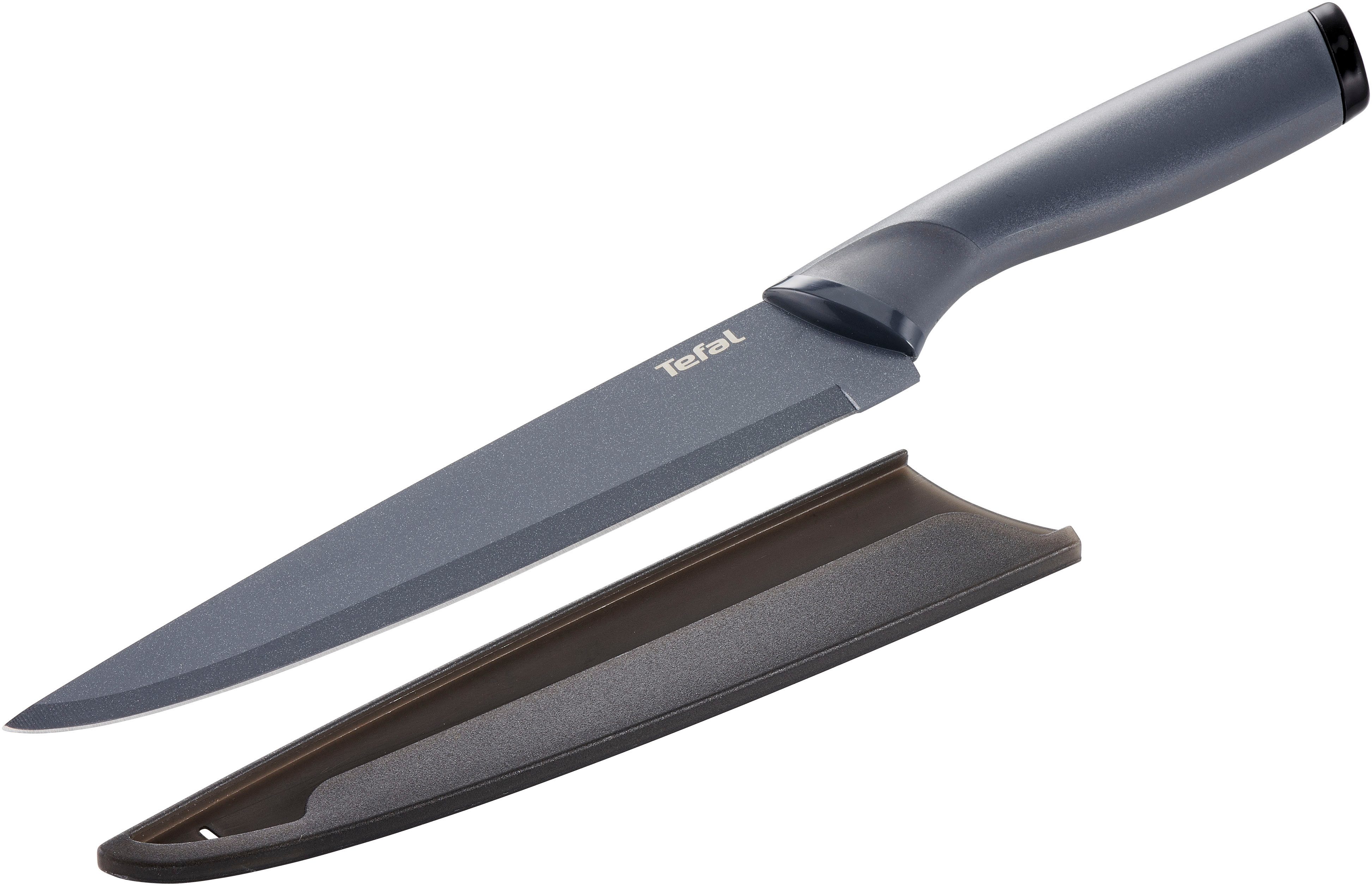 Tefal Filetiermesser Fresh Kitchen, 20 cm, Klingen aus rostfreiem Stahl, Titan-Versiegelung, Klingenschutz