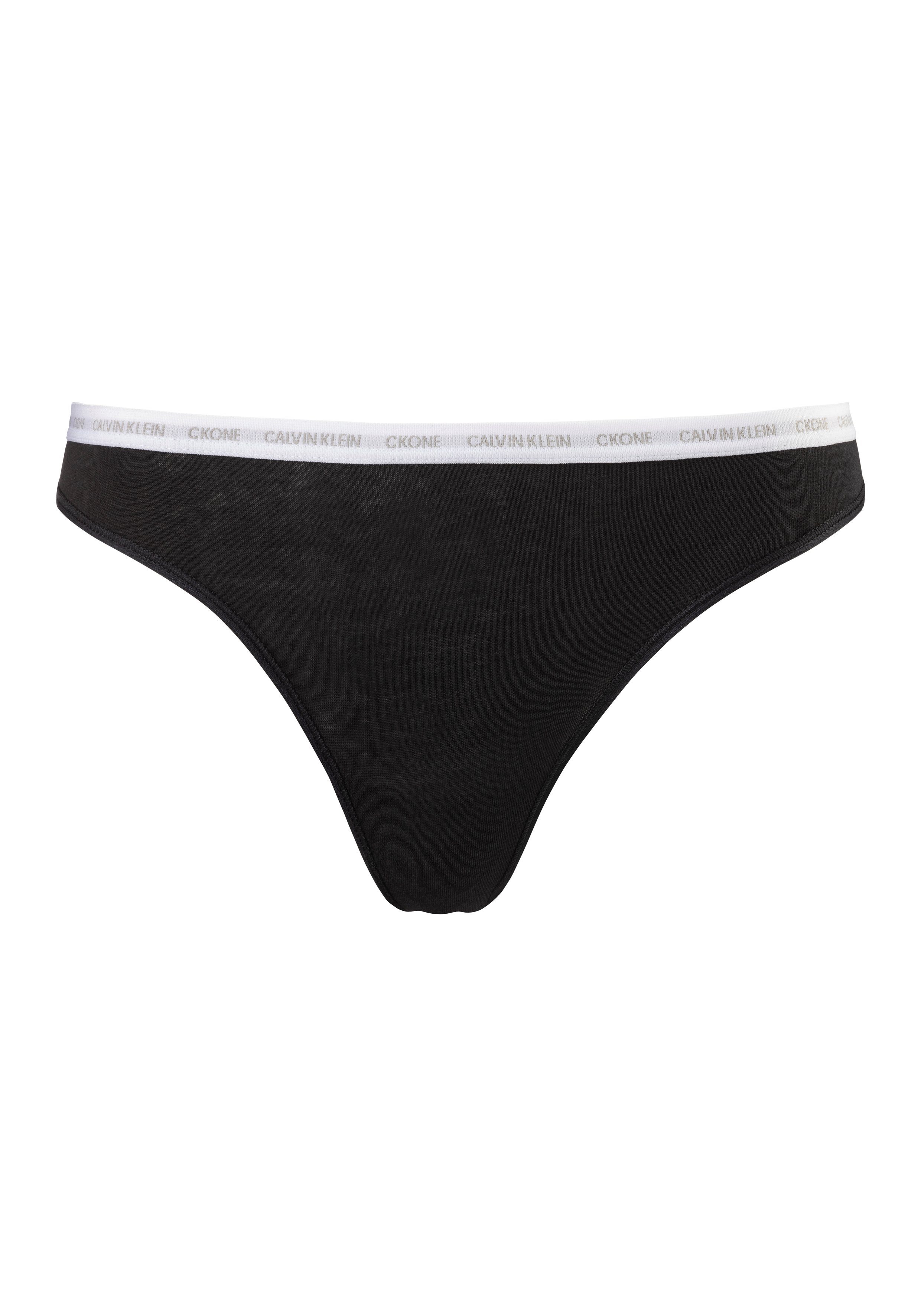 Calvin Klein Underwear T-String schwarz ONE mit Logobündchen CK