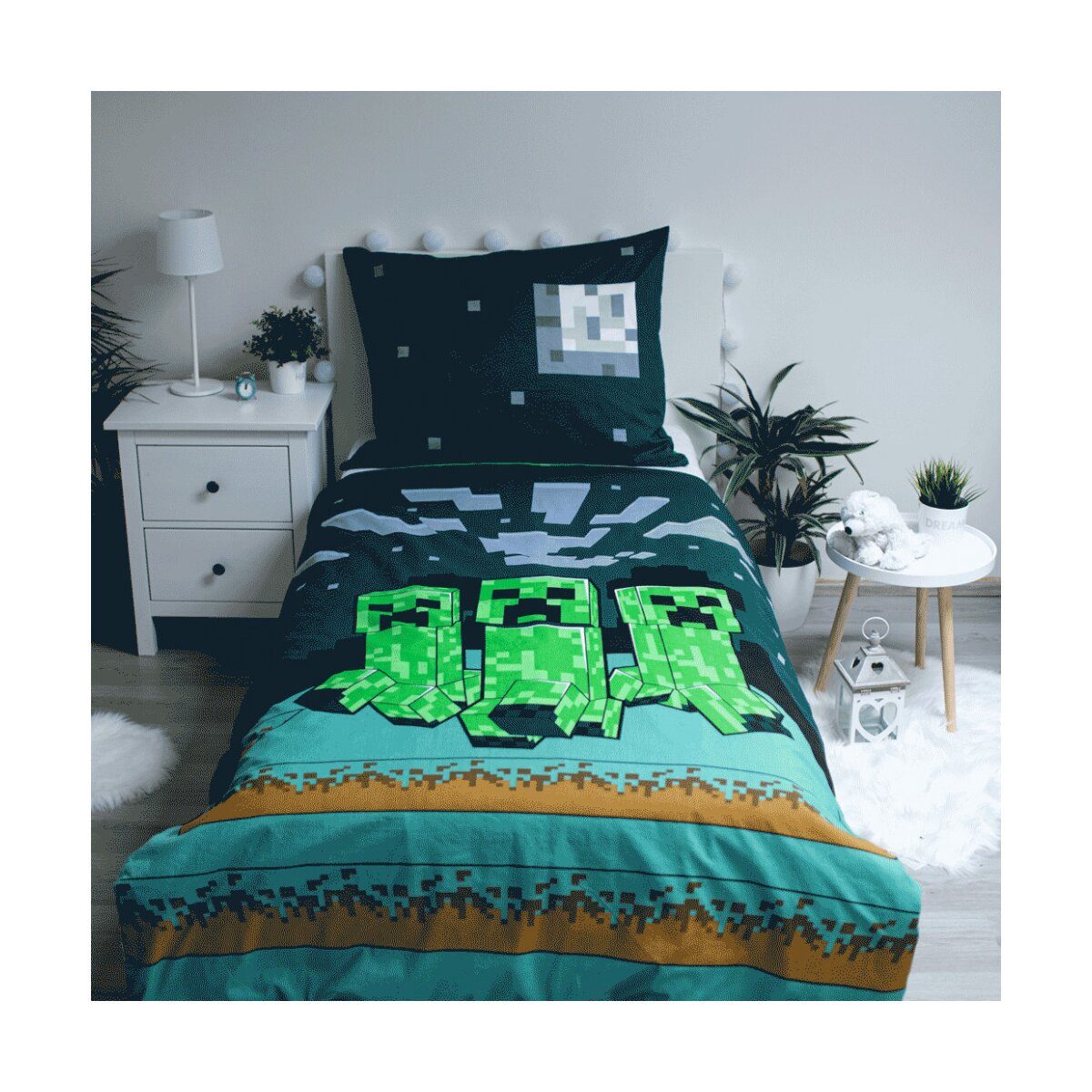 Minecraft Bettwäsche Minecraft Sssleep Tight Bettwäsche 140×200 cm, 70×90 c günstig online kaufen