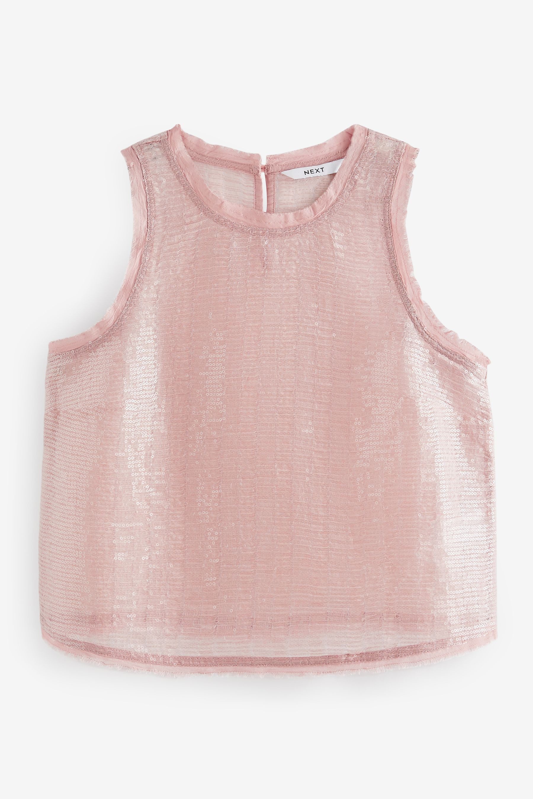 Next Shirttop Ärmelloses Tanktop mit Pailletten günstig online kaufen