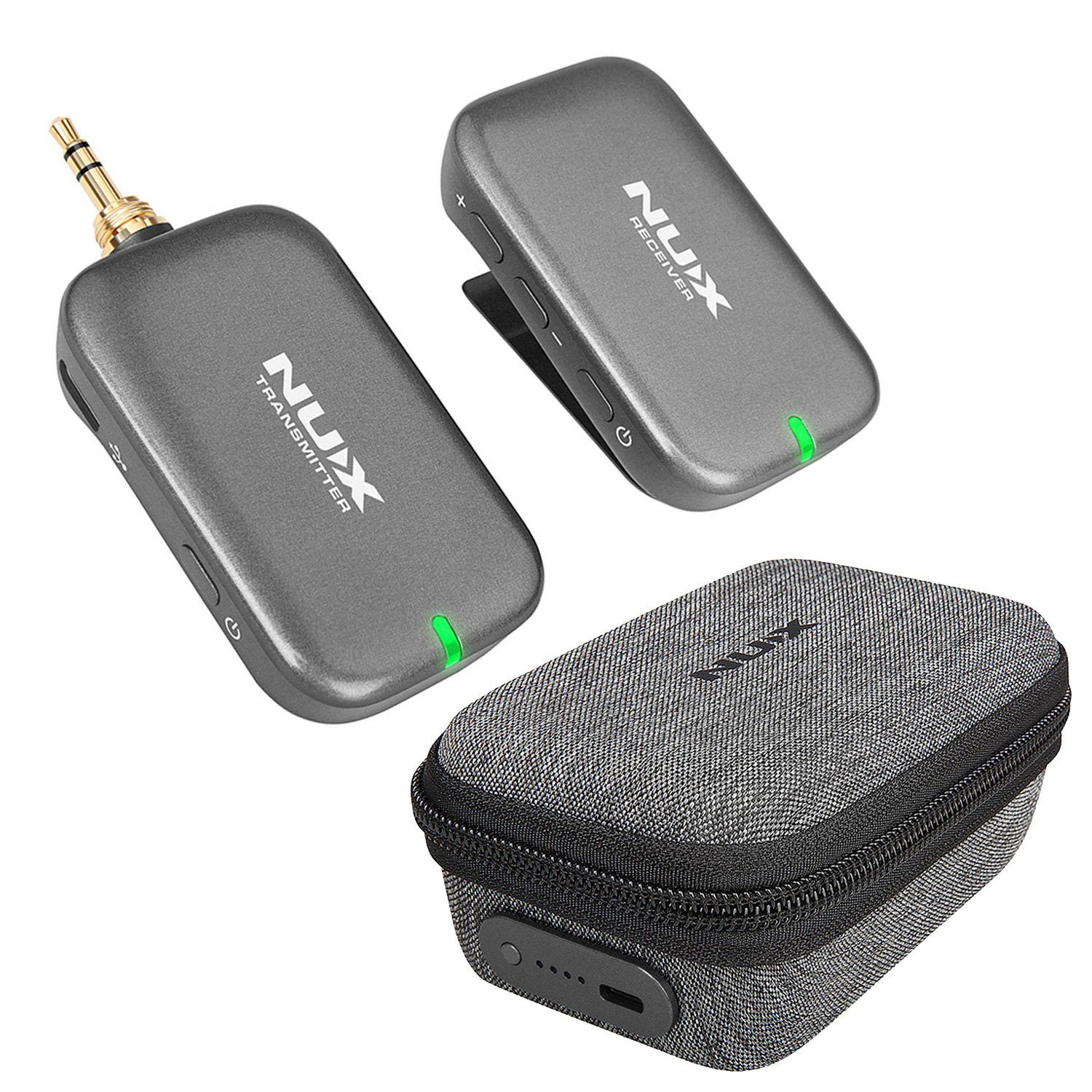 Nux B-7 PSM Wireless In-Ear Monitor System wireless In-Ear-Kopfhörer (30 m Reichweite, Geringe Latenz)