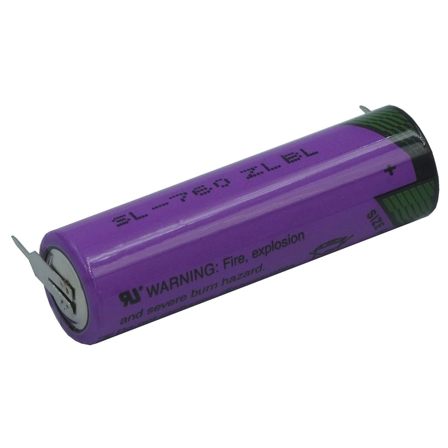 Tadiran TADIRAN 2er 3,6V SL-760PR Batterie 2100mAh Print Batterie, Volt (3,6 V) mit Lithium Mignon