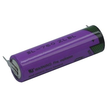 Tadiran TADIRAN Lithium Batterie SL-760PR Mignon 3,6V 2100mAh mit 2er Print Batterie, (3,6 Volt V)