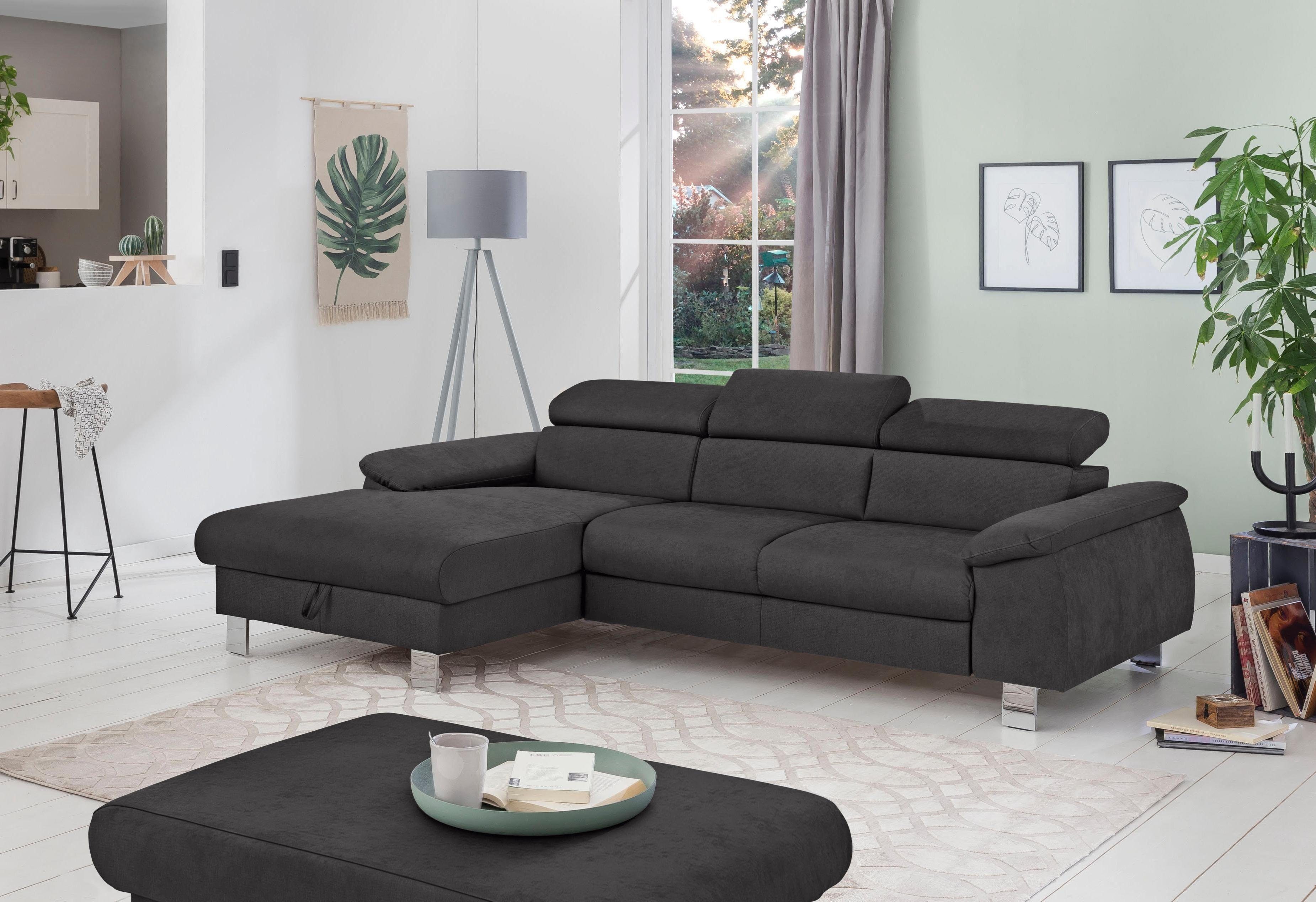 COTTA Polstergarnitur "Komaris L-Form", (Set), Set bestehend aus: Ecksofa m günstig online kaufen