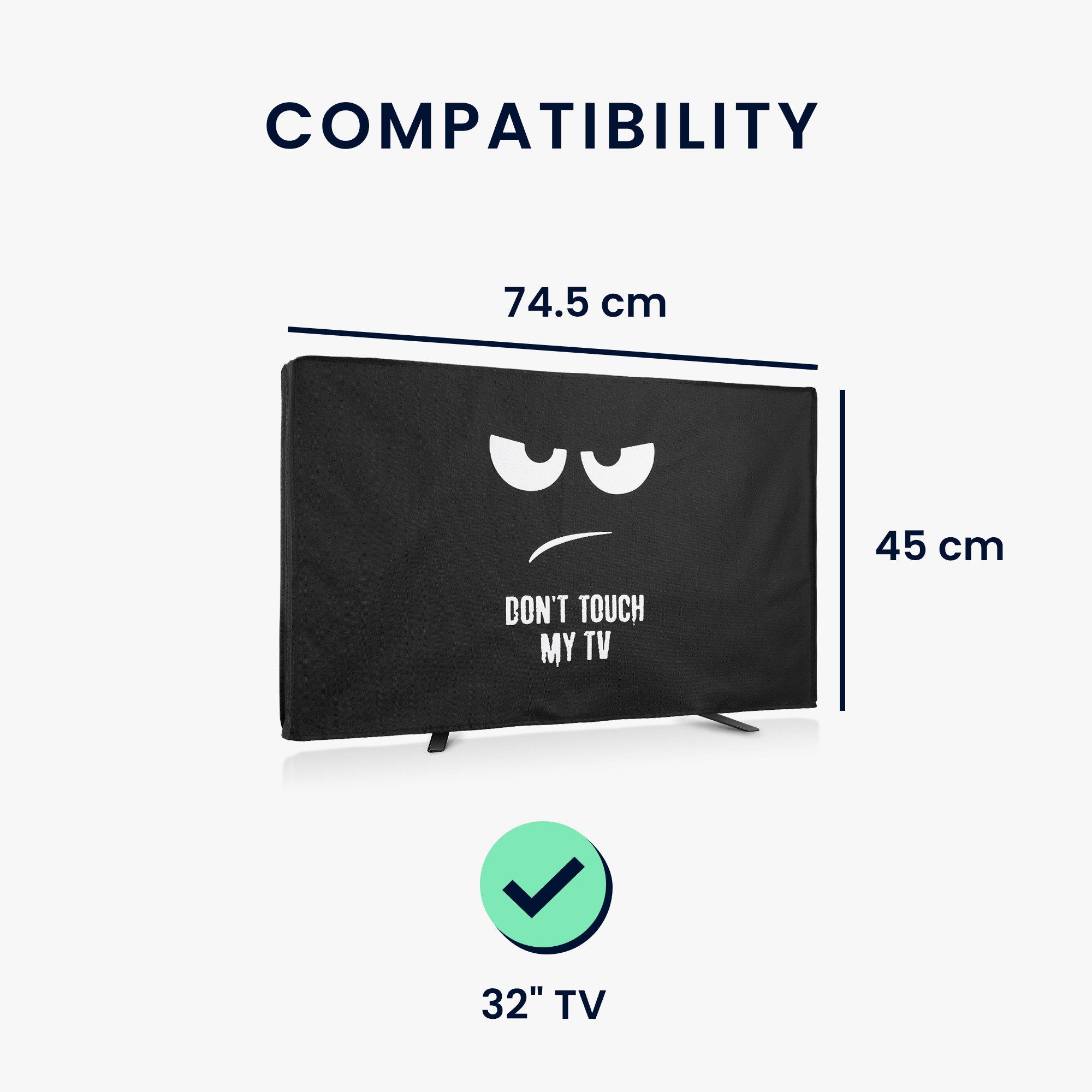 kwmobile Abdeckhaube Outdoor TV Abdeckung für 32" TV, Fernseher Hülle Bildschirmschutz - wetterfest