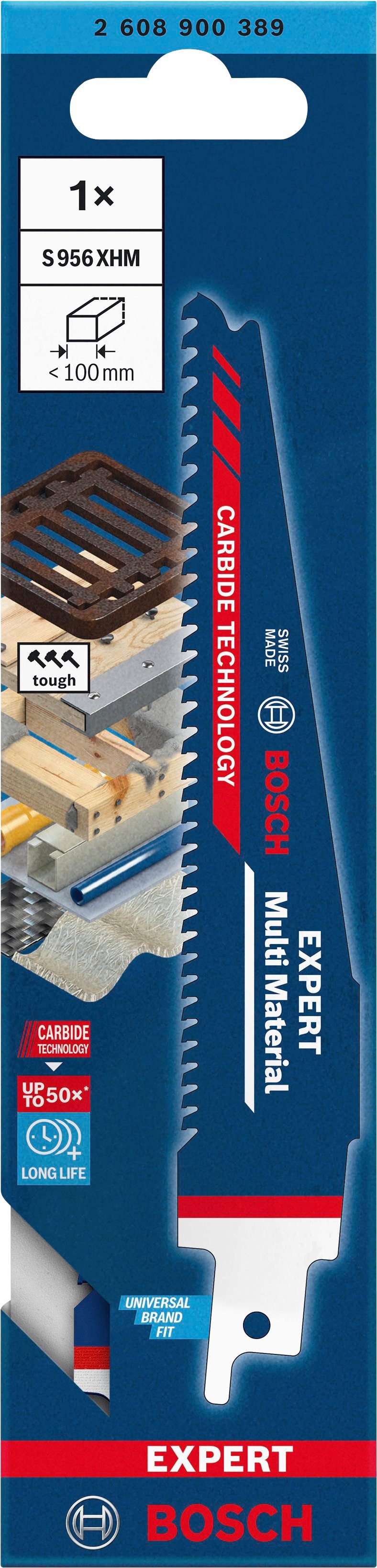 Bosch Professional Säbelsägeblatt Material-956 EXPERT XHM (1-St) Multi