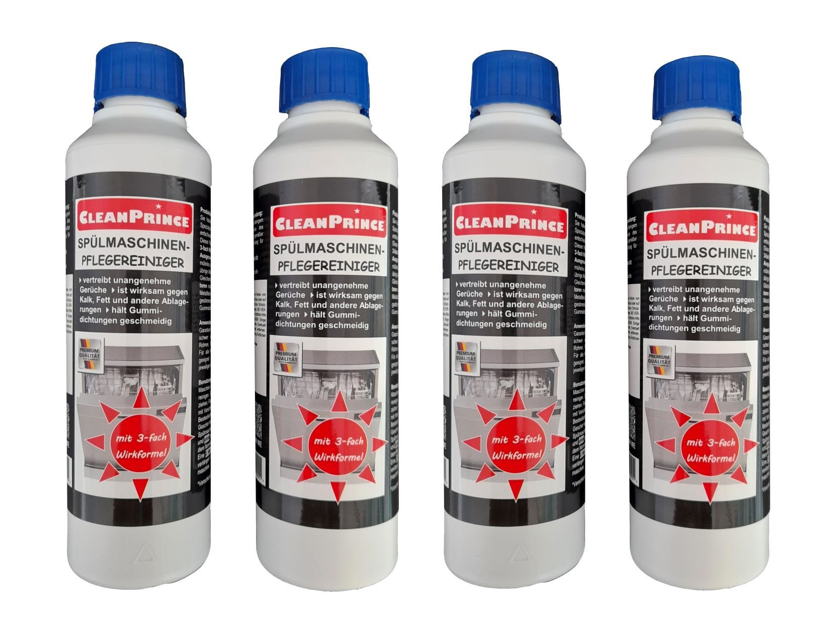 CleanPrince Spülmaschinenreiniger flüssige Pflege für die Spülmaschine Spülmaschinenpflege (pflegt Gummi und Dichtungen)