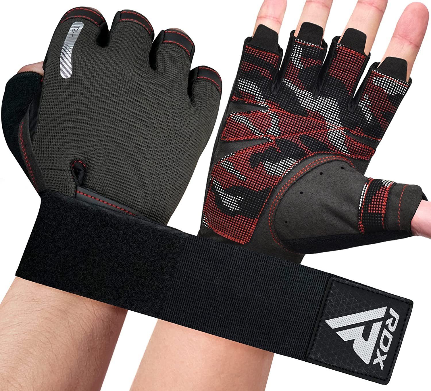 RDX Trainingshandschuhe RDX Gewichtheberhandschuhe, extra dehnbare lange Ha günstig online kaufen
