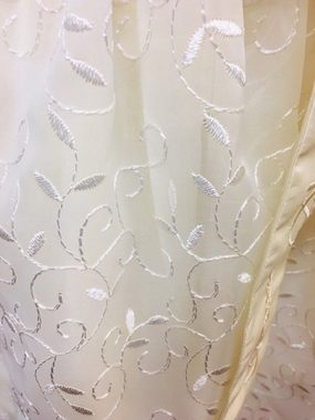Pezzo D'oro Dirndl Kommuniondirndl, Brautmädchendirndl Farbe creme, bestickte Schürze (2 teilig, Kleid mit Schürze) wird in Europa gefertigt