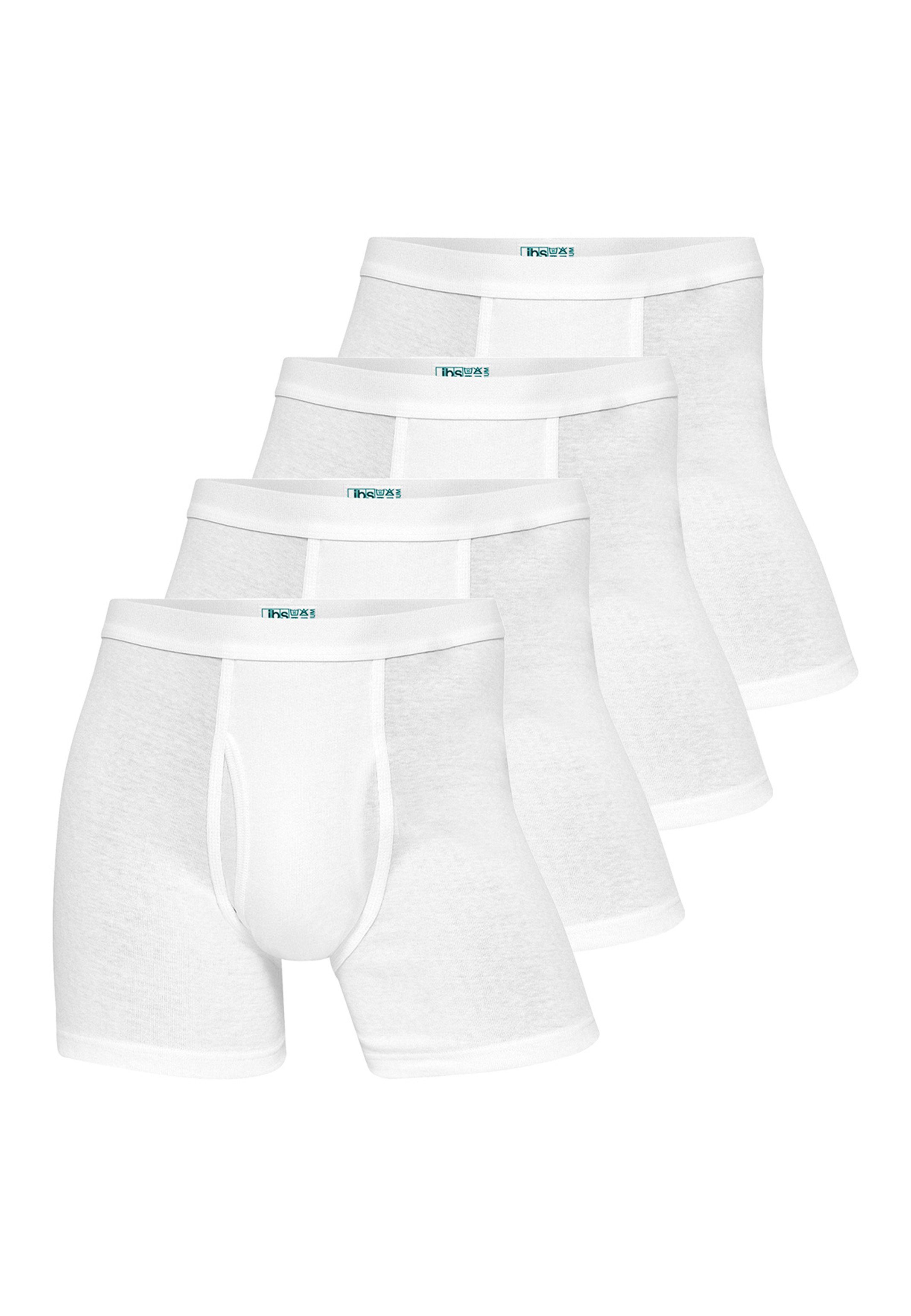 jbs Retro Boxer 4er Pack Bamboo (Spar-Set, 4-St) Long Short / Pant - Baumwolle - mit Eingriff - Atmungsaktiv