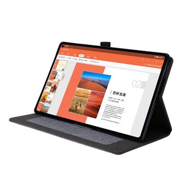 König Design Tablet-Hülle Oppo Realme Pad 10.4, Tablet-Hülle für Oppo Realme Pad 10.4 - Schutztasche Wallet Cover 360 Case Etuis - Grau