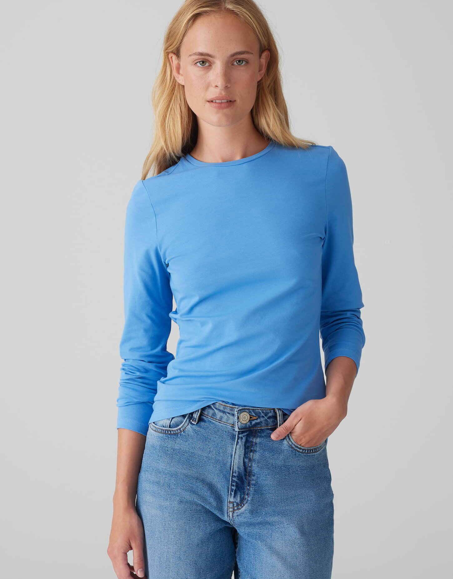 OPUS Langarmshirt SMILLA aus Jersey figurbetont geschnitten, weicher Griff, günstig online kaufen