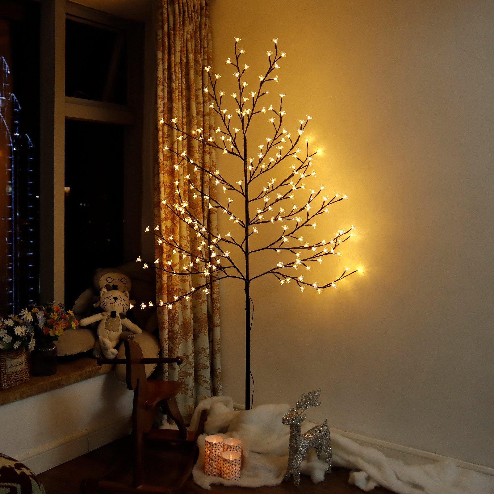CCLIFE LED Baum Led Lichterbaum Indoor Weihnachtsbaum, Kirschblütenbaum Lic günstig online kaufen