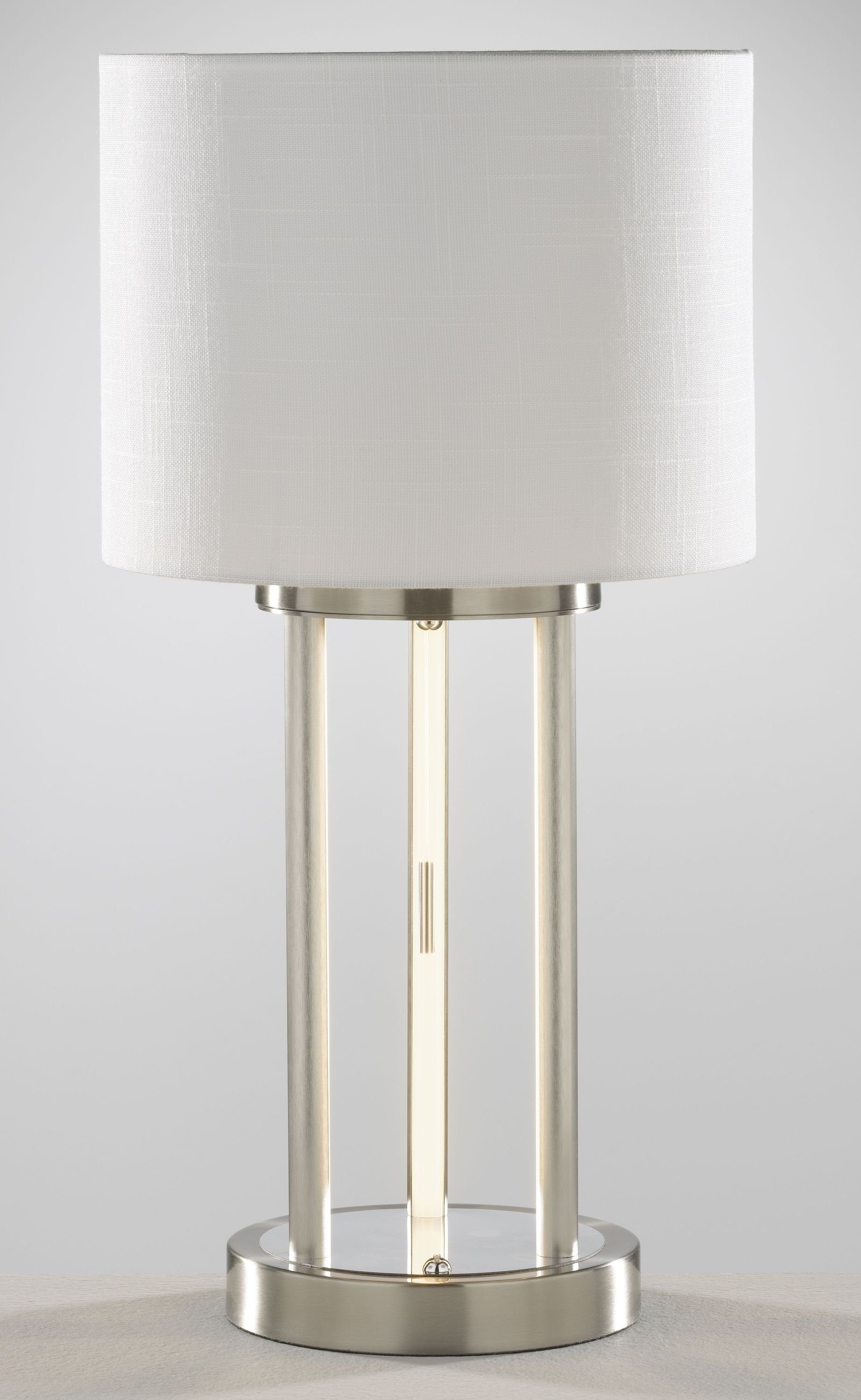 casa NOVA Tischleuchte casa NOVA Tischleuchte DOMI DH 28x55 cm silber Tisch günstig online kaufen