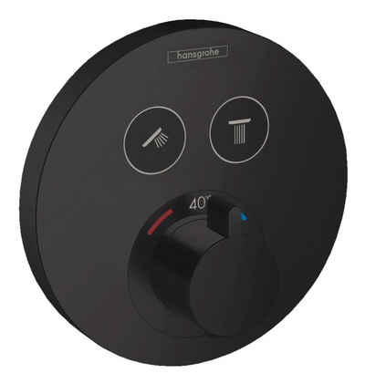 hansgrohe Unterputzarmatur ShowerSelect S Thermostat für 2 Verbraucher Unterputz - Mattschwarz