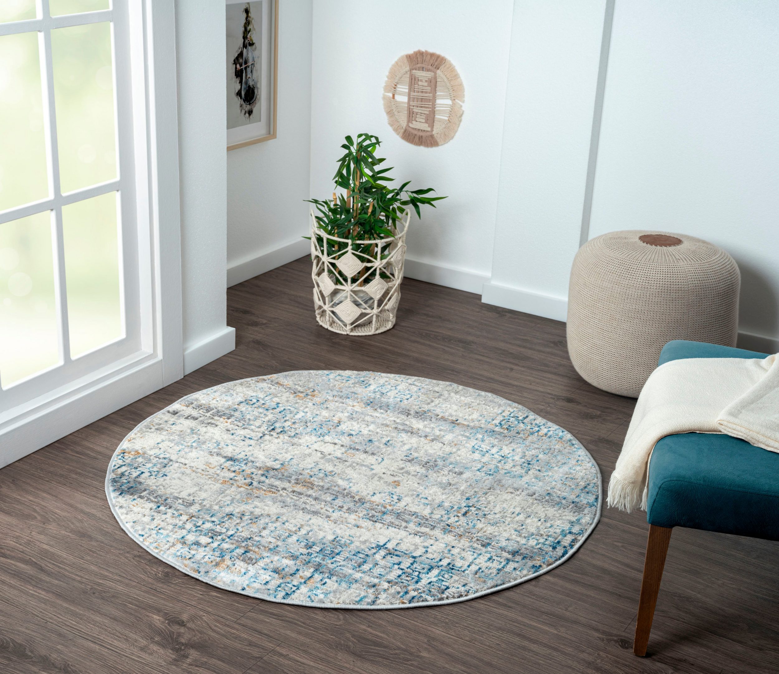 Teppich »My Look 2«, Myflair Möbel & Accessoires, rund, Höhe: 8 mm, Kurzflor, Ethno-Design, besonders weich durch Microfaser