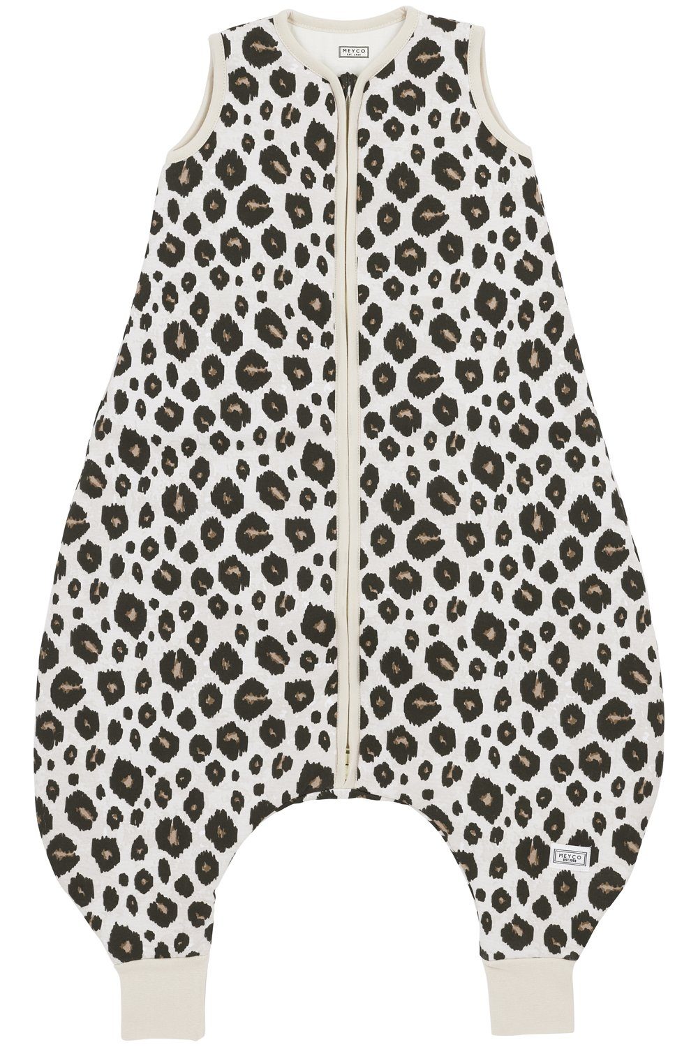 Meyco Baby Babyschlafsack Leopard Sand Melange (1 tlg), 80cm