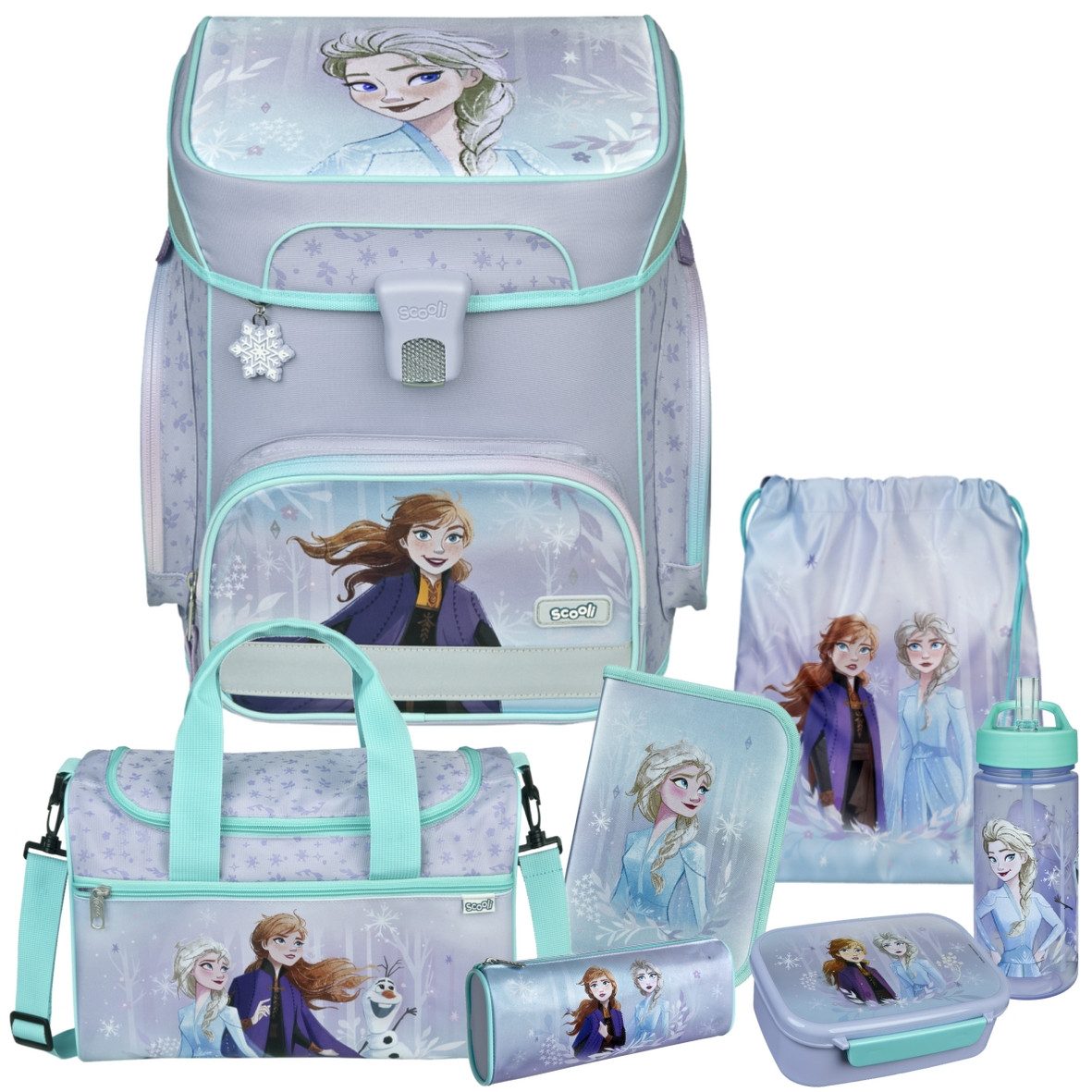 Scooli Schulranzen 1.Klasse Mädchen EasyFit in unterschiedlichen Sets (8-tlg)