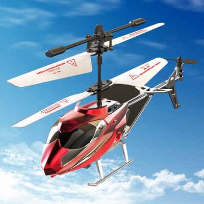 Kpaloft Rc гелікоптери Hubschrauber, 3.5-Kanal, RTF, mit LED Licht, Höhe-Halten, rot, für Jungen, Erwachsene