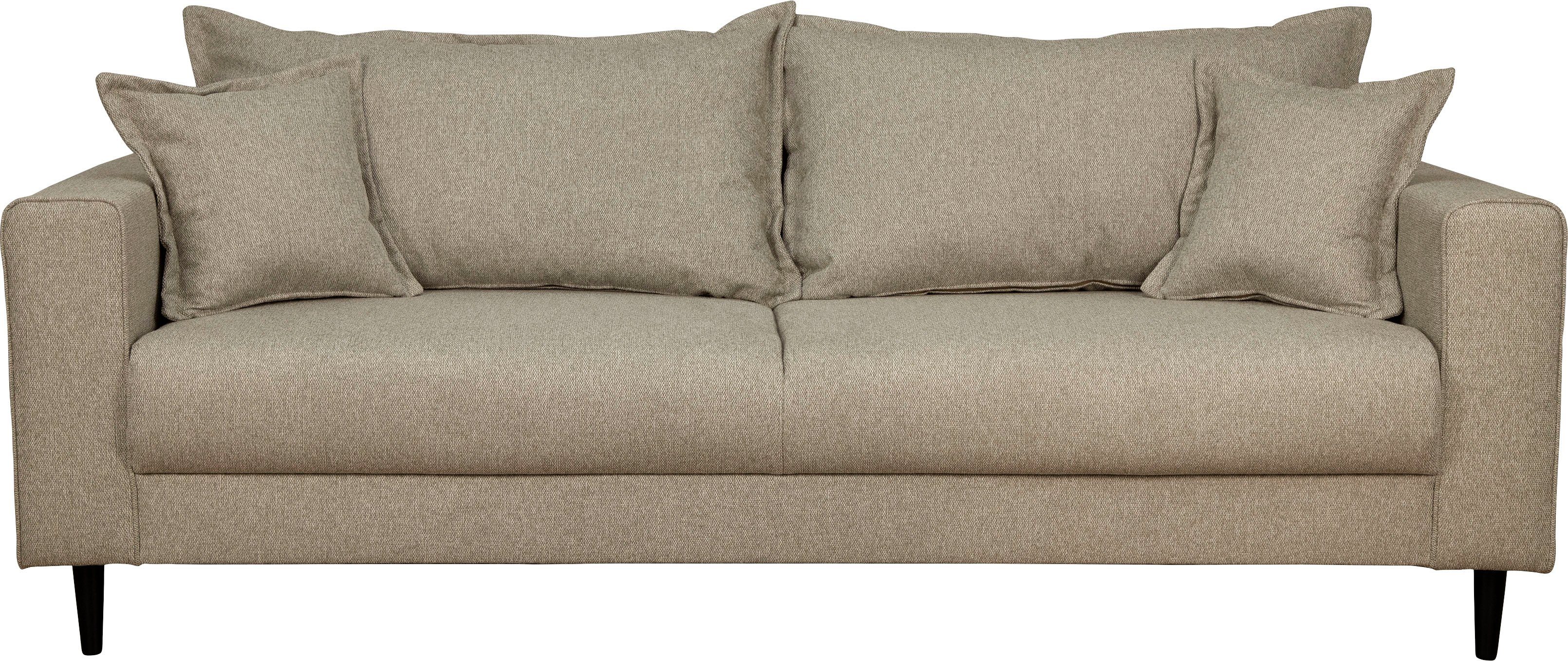 Home affaire 3-Sitzer "VEYRAS, hoher Sitzkomfort, Maße B/T/H: 212/84/76 cm" günstig online kaufen