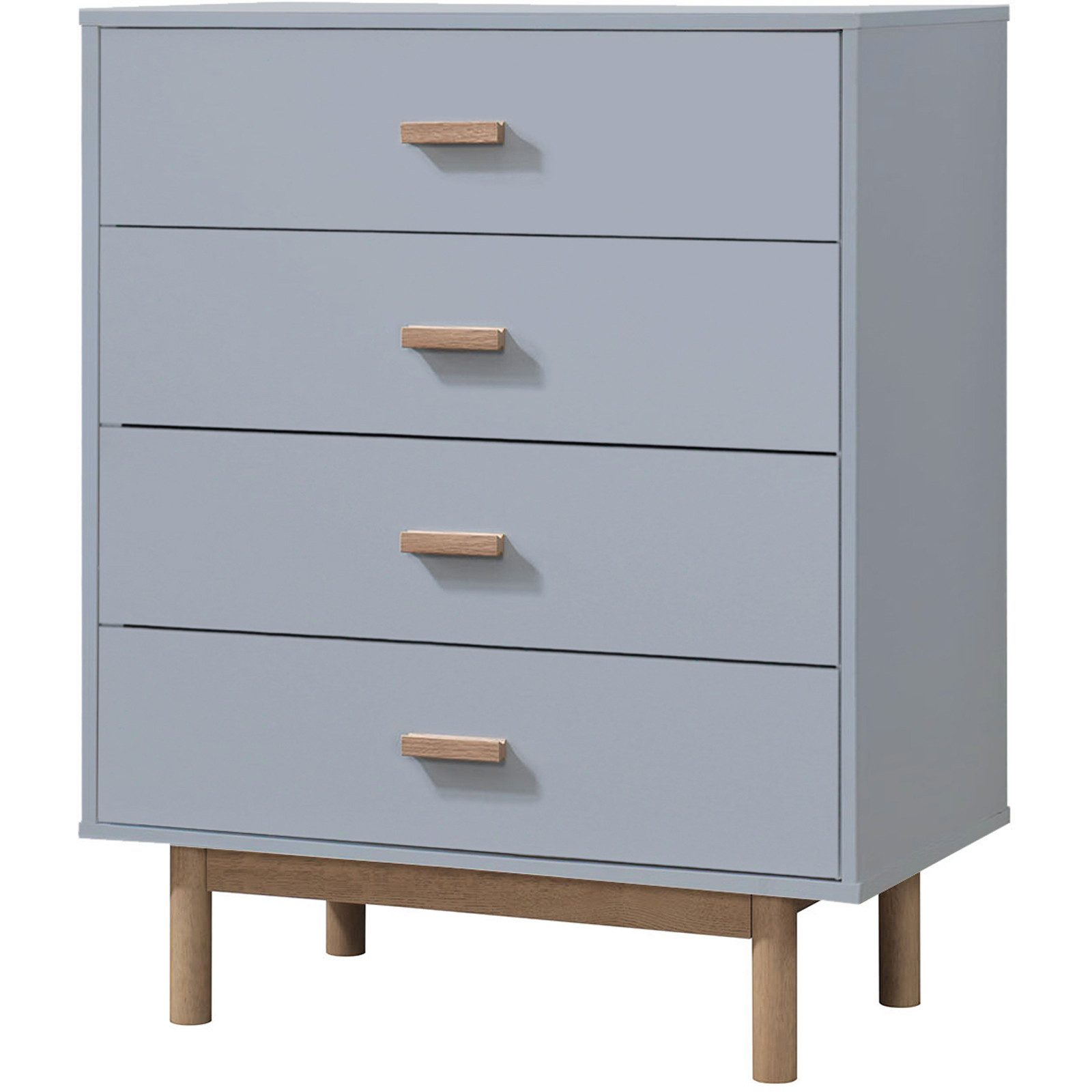 loft24 Kommode Mason, Schubladenkommode, 4 Schubladen, MDF, Holzoptik, Breite 80 cm