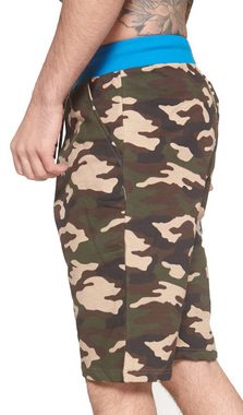 Shorts Herren Shorts Bermuda Cargoshorts Camouglage Desig (Kurze Hose Bermudas Sweatpants, 1-tlg., im modischem Design) Fitness Freizeit Casual