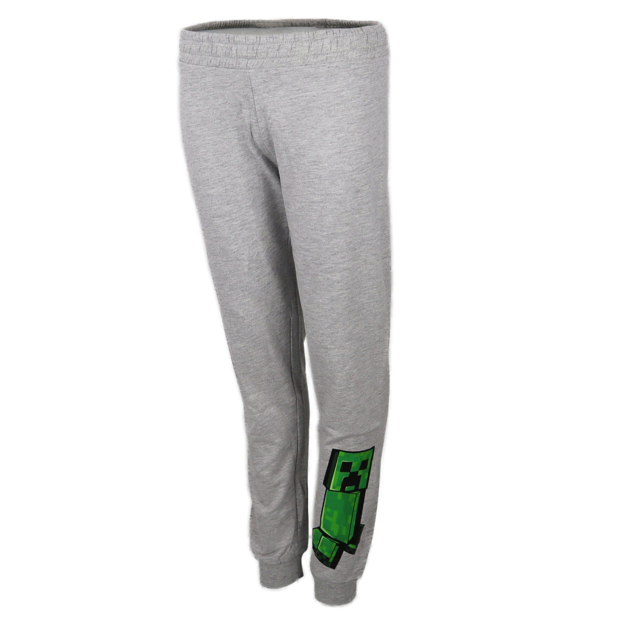 Minecraft Jogginghose Creeper Kinder Hose in Grau Gr. 116 bis 152