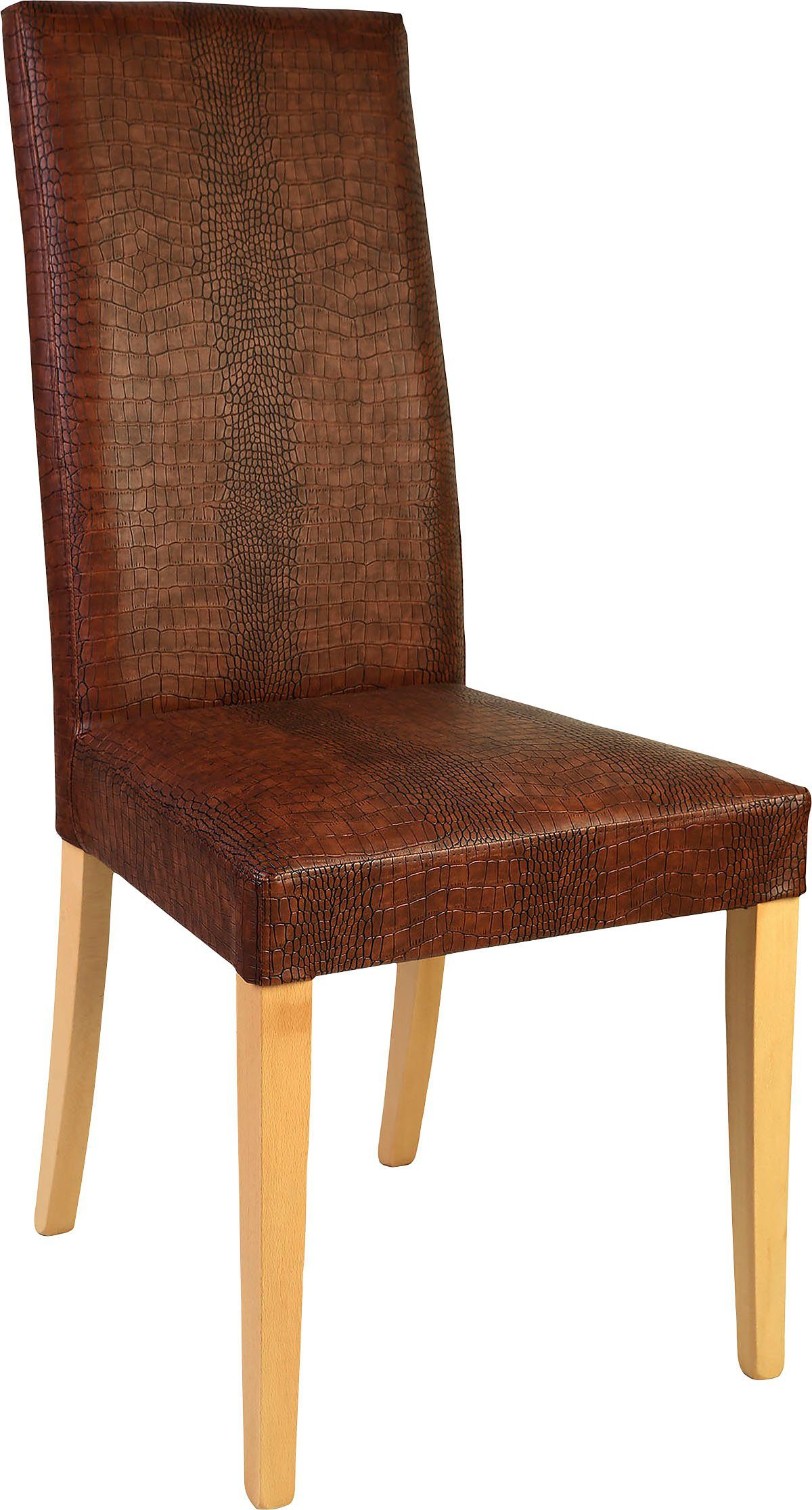 Home affaire Polsterstuhl "Java" (Set) 2 Kunstleder Kunstlederbezug mit Ani günstig online kaufen
