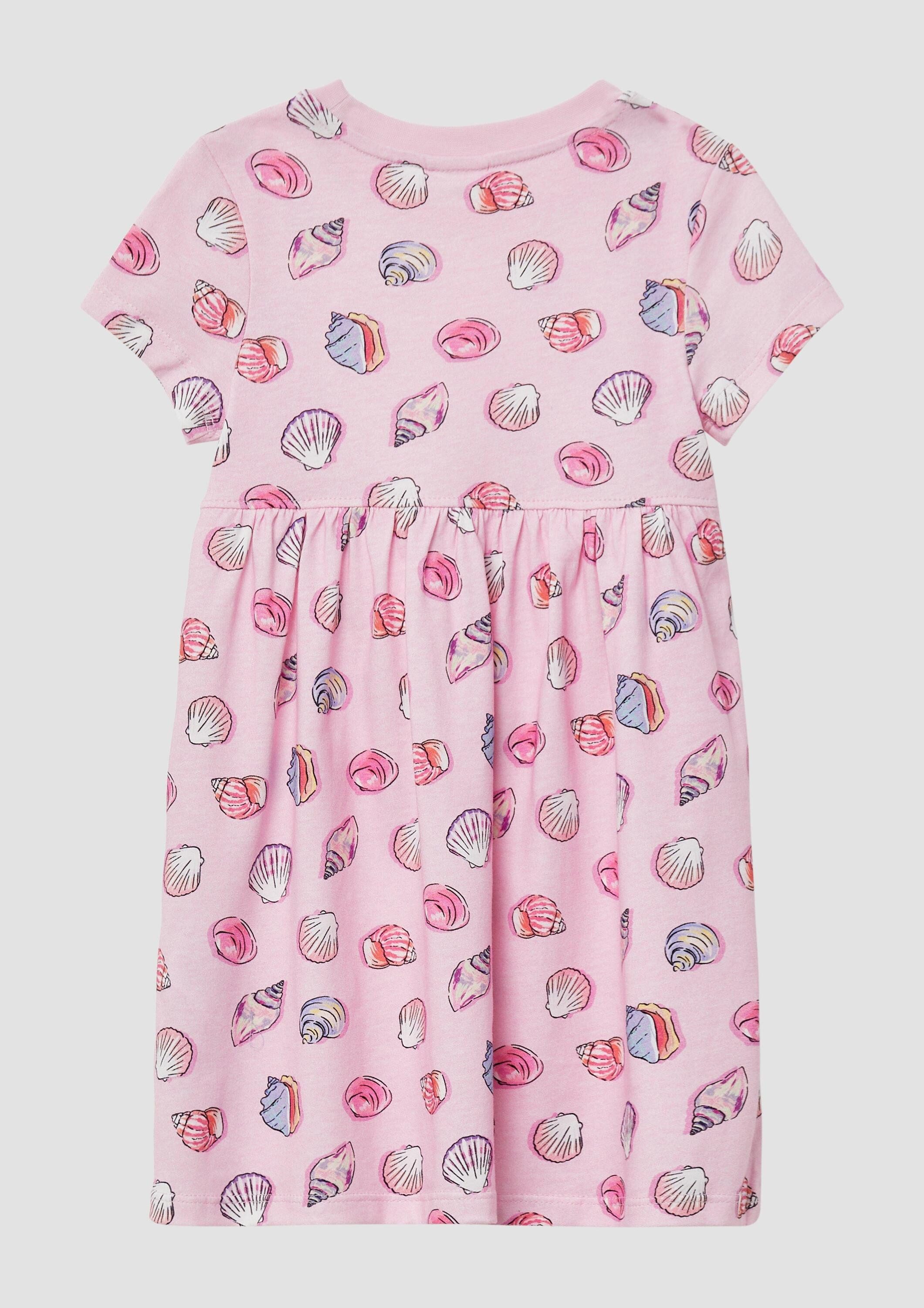 s.Oliver Minikleid Kleid Ausgestelltes Jersey-Kleid mit All-over-Print