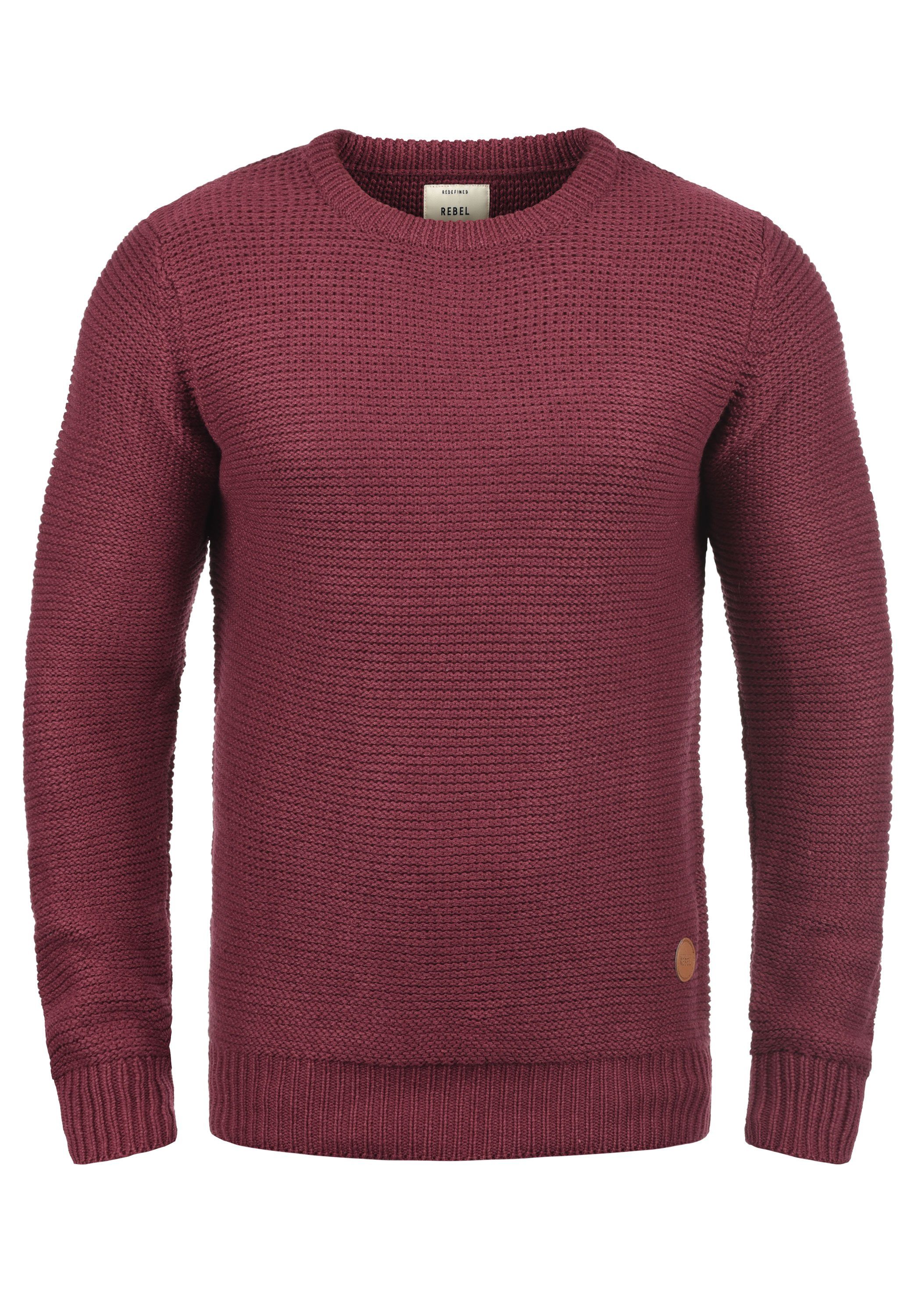 REDEFINED REBEL Strickpullover Madu Strickpullover mit Rundhalsausschnitt